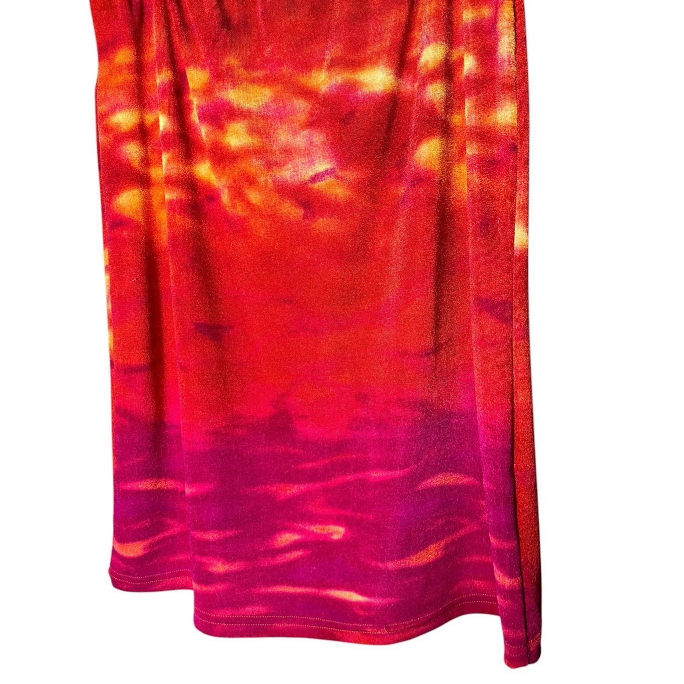Other Vintage Expressions Y2K Red Orange Sunset Skirt Size 14 Size 36" / US 14 / IT 50 - 2 Thumbnail