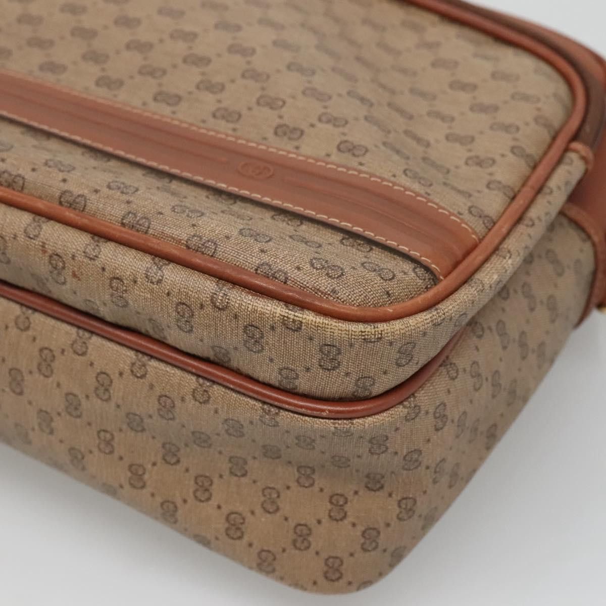 Gucci GUCCI Micro GG Supreme Shoulder Bag Pvc Beige Gold 001 115 Size ONE SIZE - 10 Thumbnail