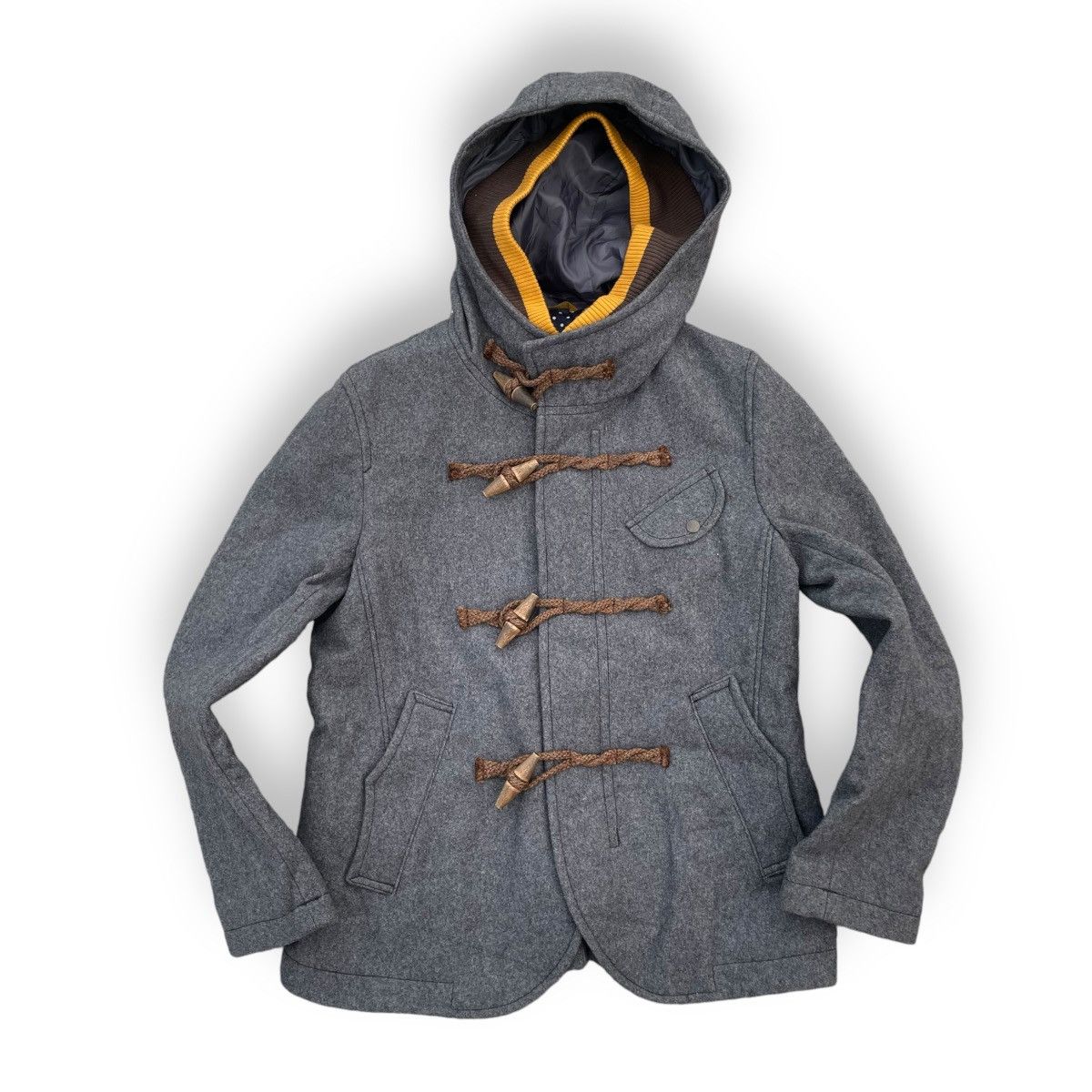 🇯🇵 FRAPBOIS FULL ZIP HOODIE WOOL DUFFLE JACKET