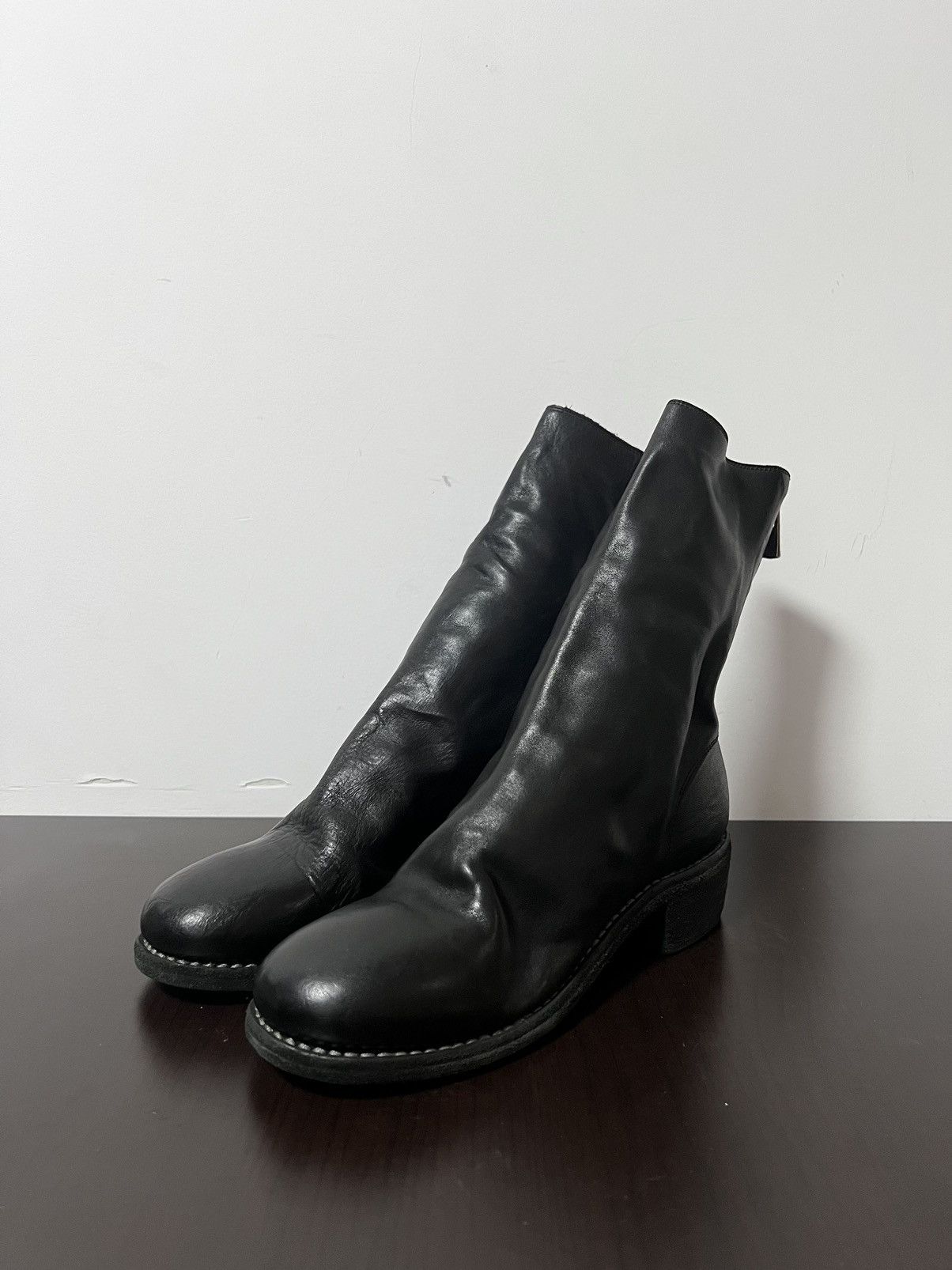guidi 788z black zip boots sz38