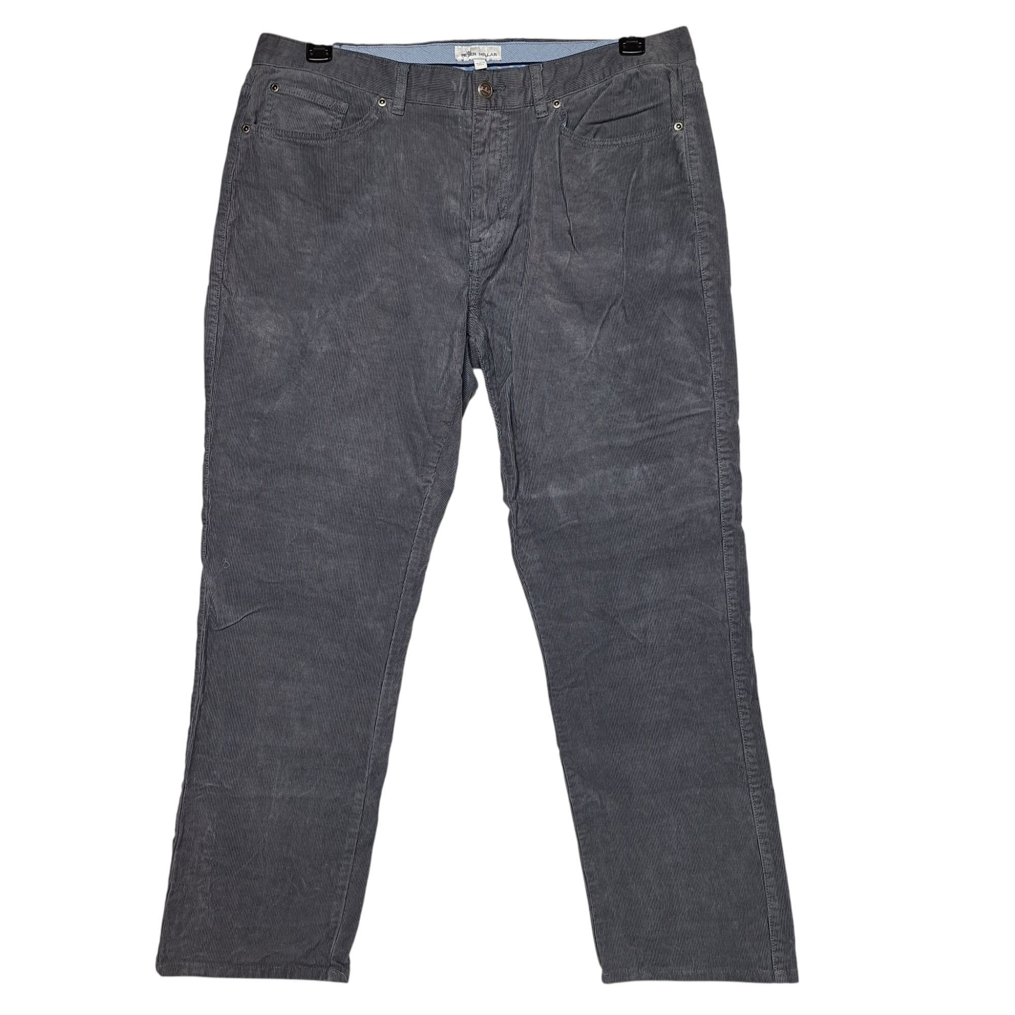 Peter Millar Peter Millar Superior Soft Corduroy Pants 35 Dark Gray Earth Size US 35 - 2 Thumbnail
