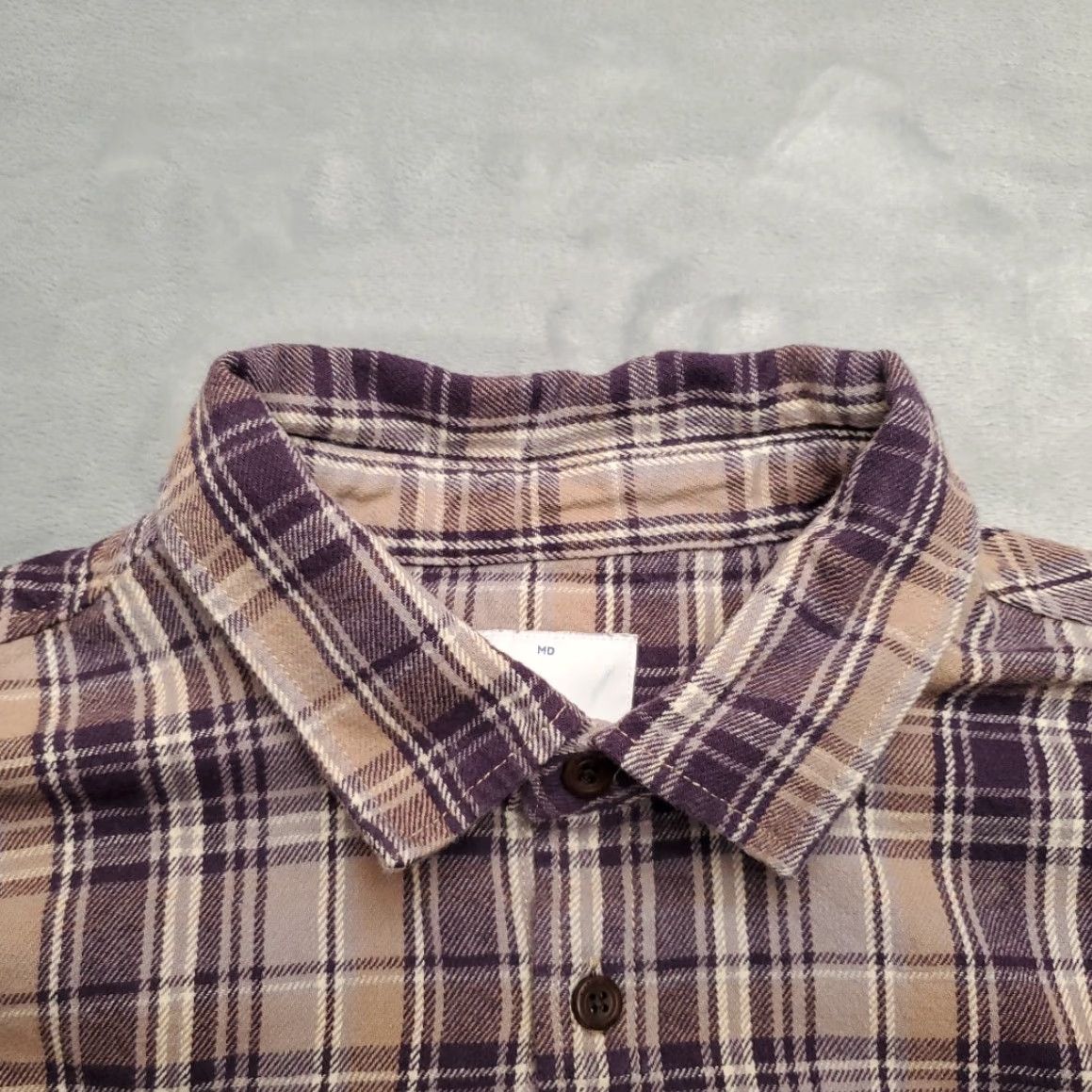 Katin VINTAGE Katin Shirt Mens M Purple Plaid Twill Flannel Long Sleeve 100% Cotton Outdoors Size US M / EU 48-50 / 2 - 3 Thumbnail