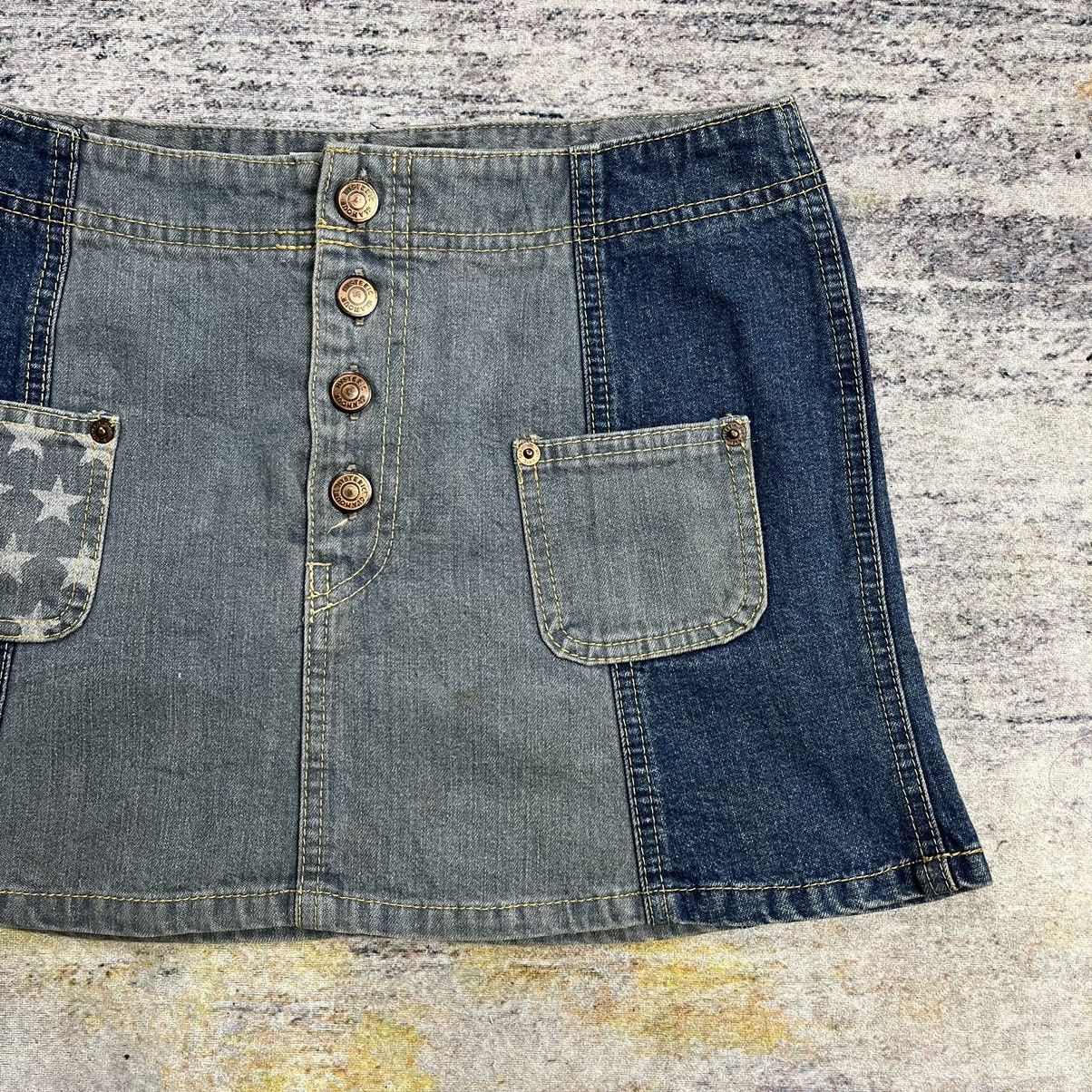 Hysteric Glamour × Japanese Brand × Le Grande Bleu (L.G.B.) Vintage y2k 90s Hysteric Glamour star mini skirt Size 28" / US 6 / IT 42 - 7 Thumbnail