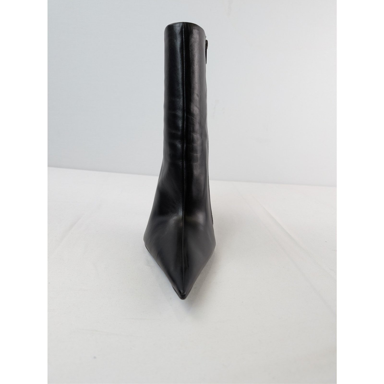 Balenciaga o1rshd1 Witch Bootie Shiny Soft Sheepskin Boot in Black Size US 8 / IT 38 - 12 Thumbnail