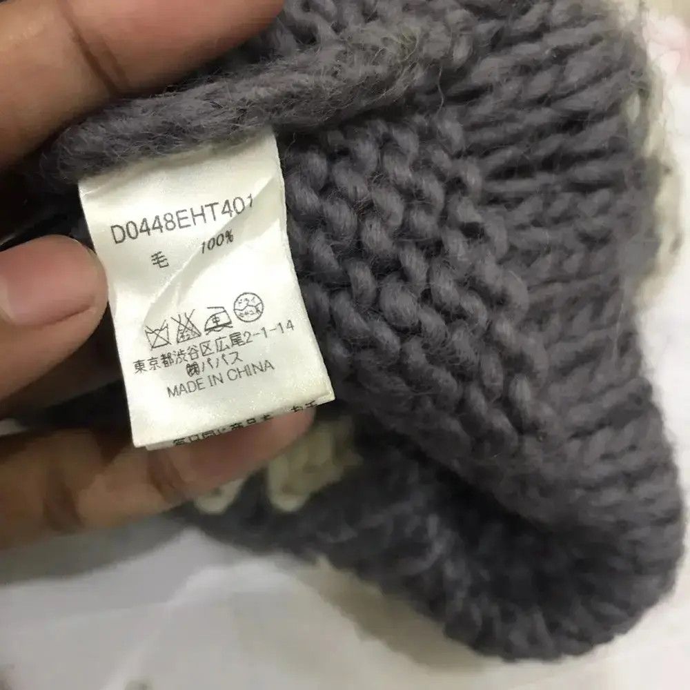 Japanese Brand Papas Spellout Knit Najavo Design Beanie Hat Size ONE SIZE - 6 Thumbnail