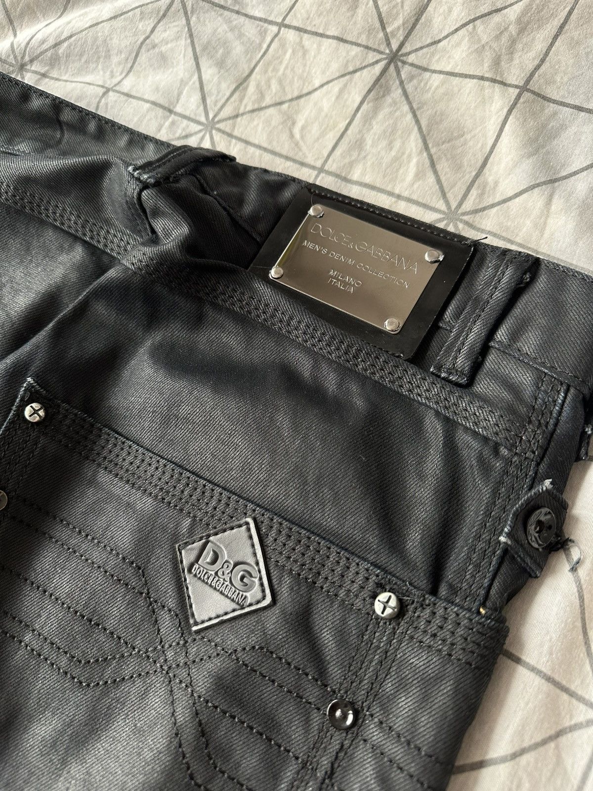 Dolce & Gabanna Vintage Waxed Denim