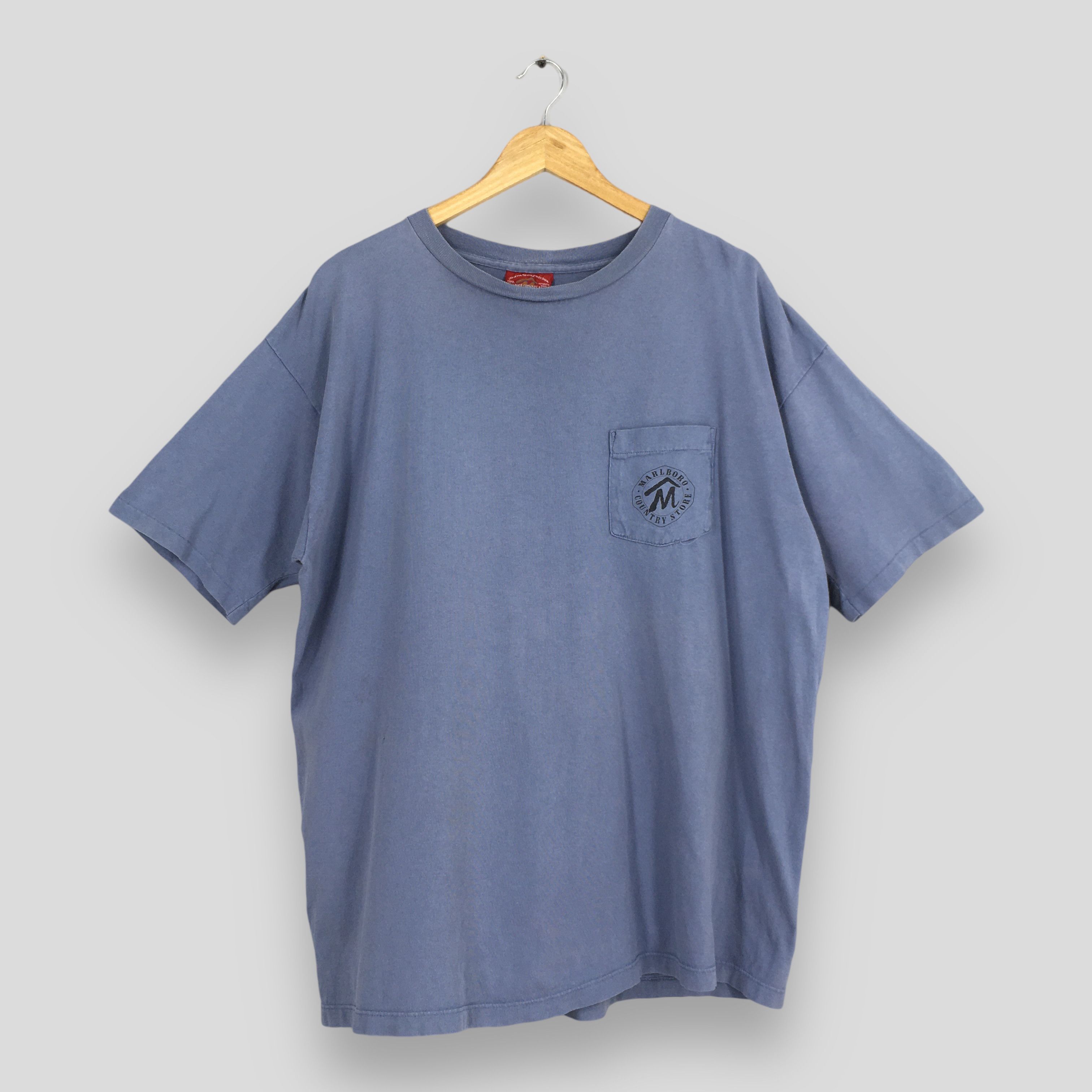 Marlboro × Vintage Vintage 90's Marlboro Unlimited Country Store Pocket T shirt Size US L / EU 52-54 / 3 - 3 Thumbnail