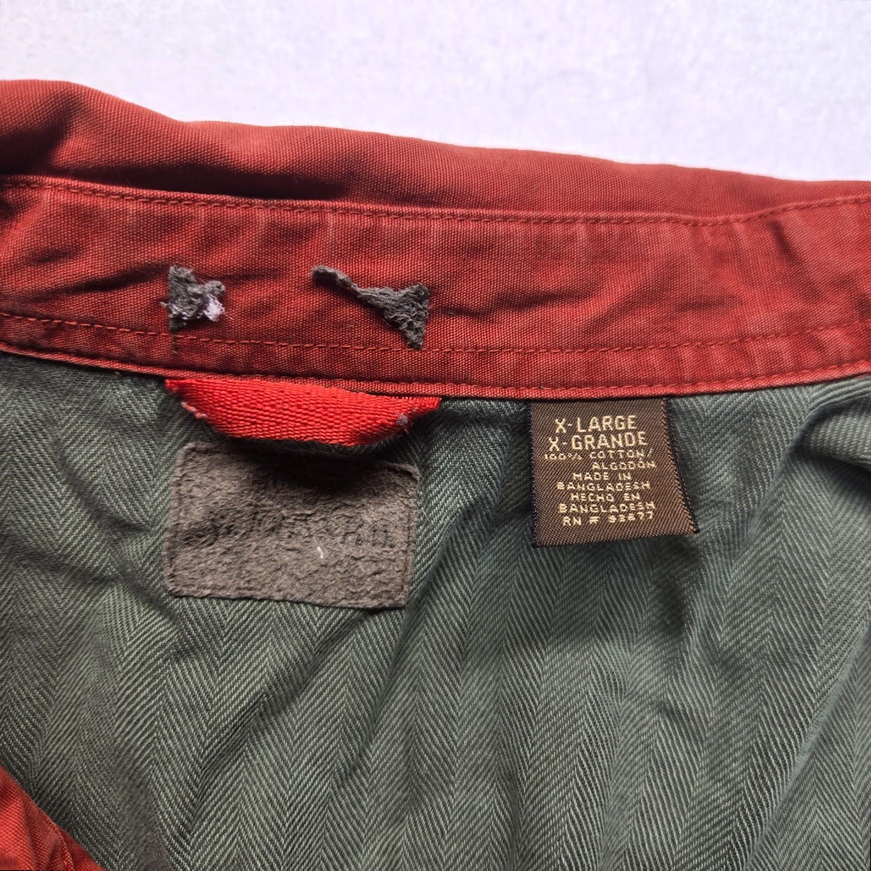 Vintage VINTAGE St Johns Bay Jacket Chore Barn Workwear Orange Flannel Lined Men's XL Size US XL / EU 56 / 4 - 3 Thumbnail