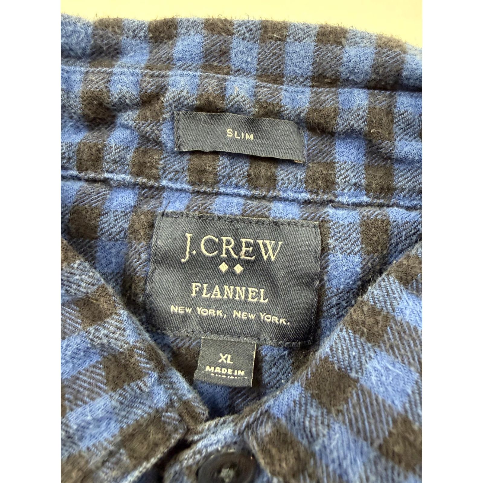 J.Crew J.Crew Shirt Mens XL Blue Check Flannel Slim Fit Long Sleeve Button Front Casual Size US XL / EU 56 / 4 - 4 Thumbnail