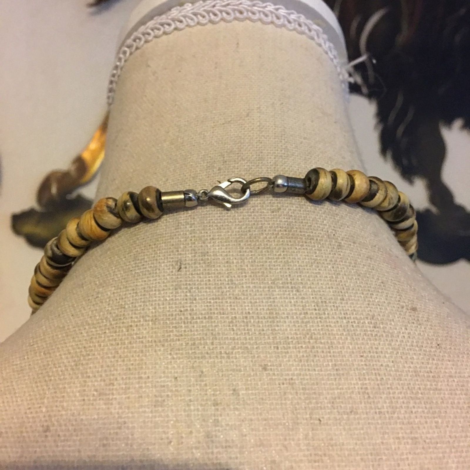 Vintage Vintage wood various shaped bead necklace Size ONE SIZE - 5 Thumbnail