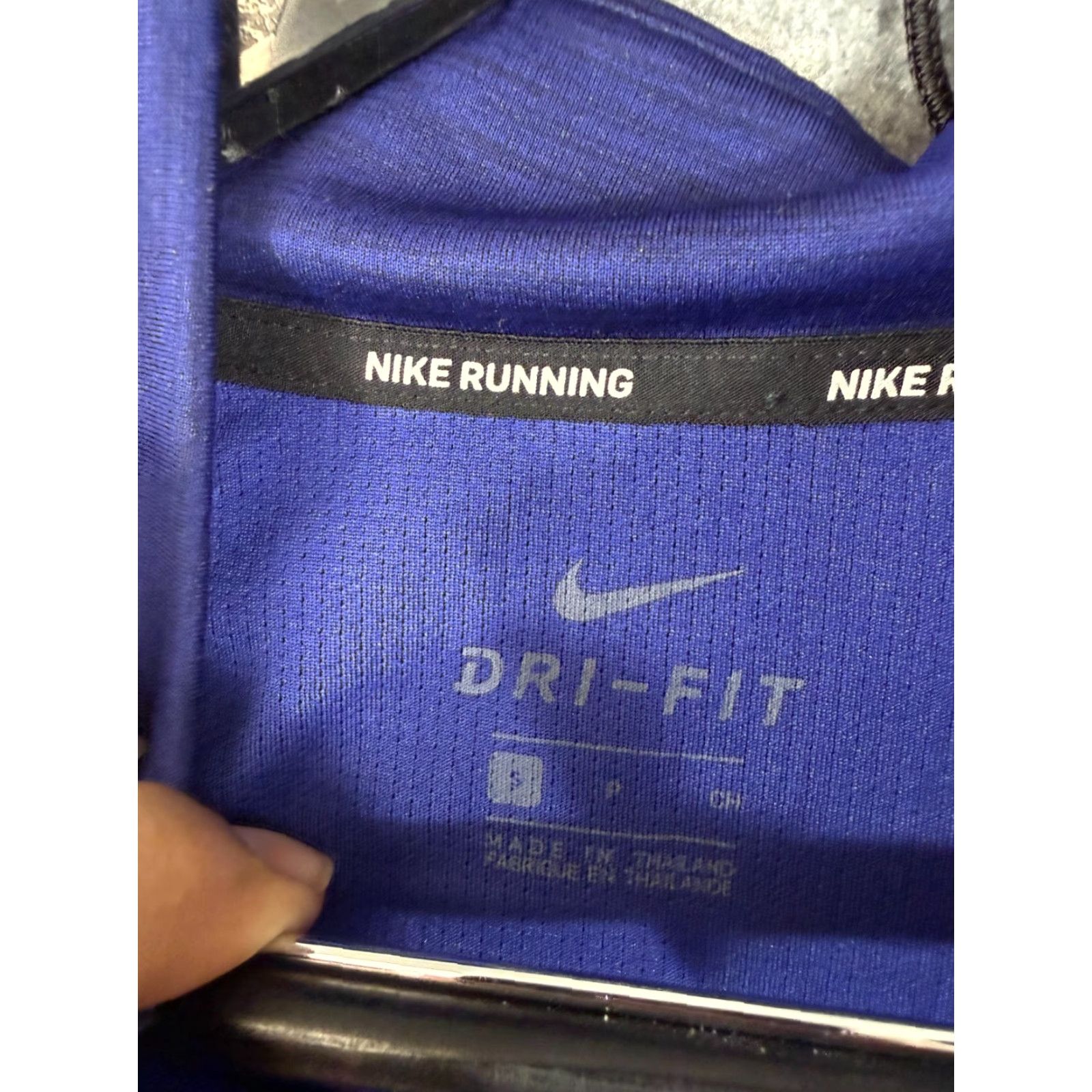 Nike Nike Dri-Fit Running T-Shirt Mens S Blue 1/4 Zip Pullover Mock Neck Activewear Size US S / EU 44-46 / 1 - 6 Thumbnail