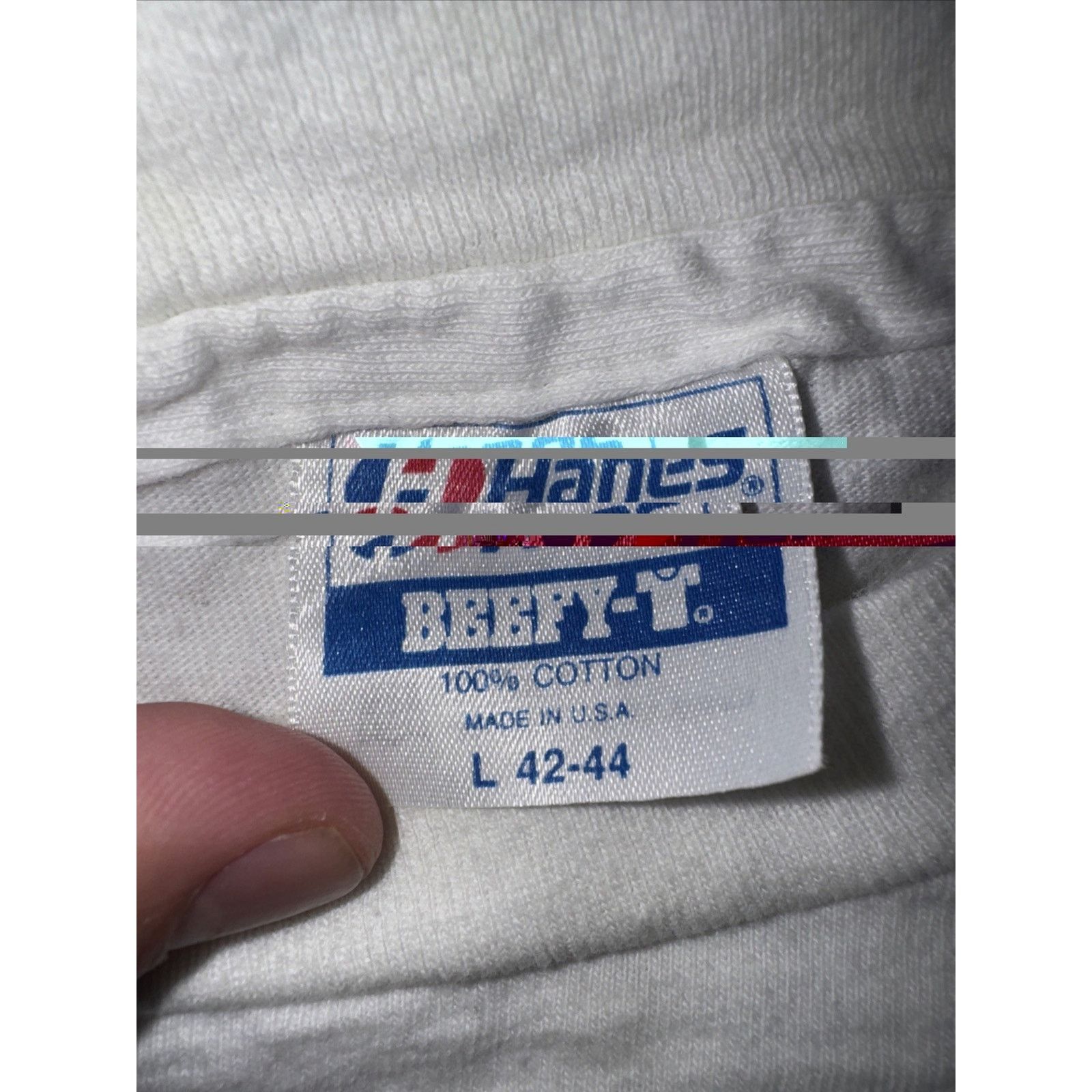 Hanes Vintage USA Hanes Sheriffs Graphic T-Shirt White L 20x24 Size US L / EU 52-54 / 3 - 7 Thumbnail