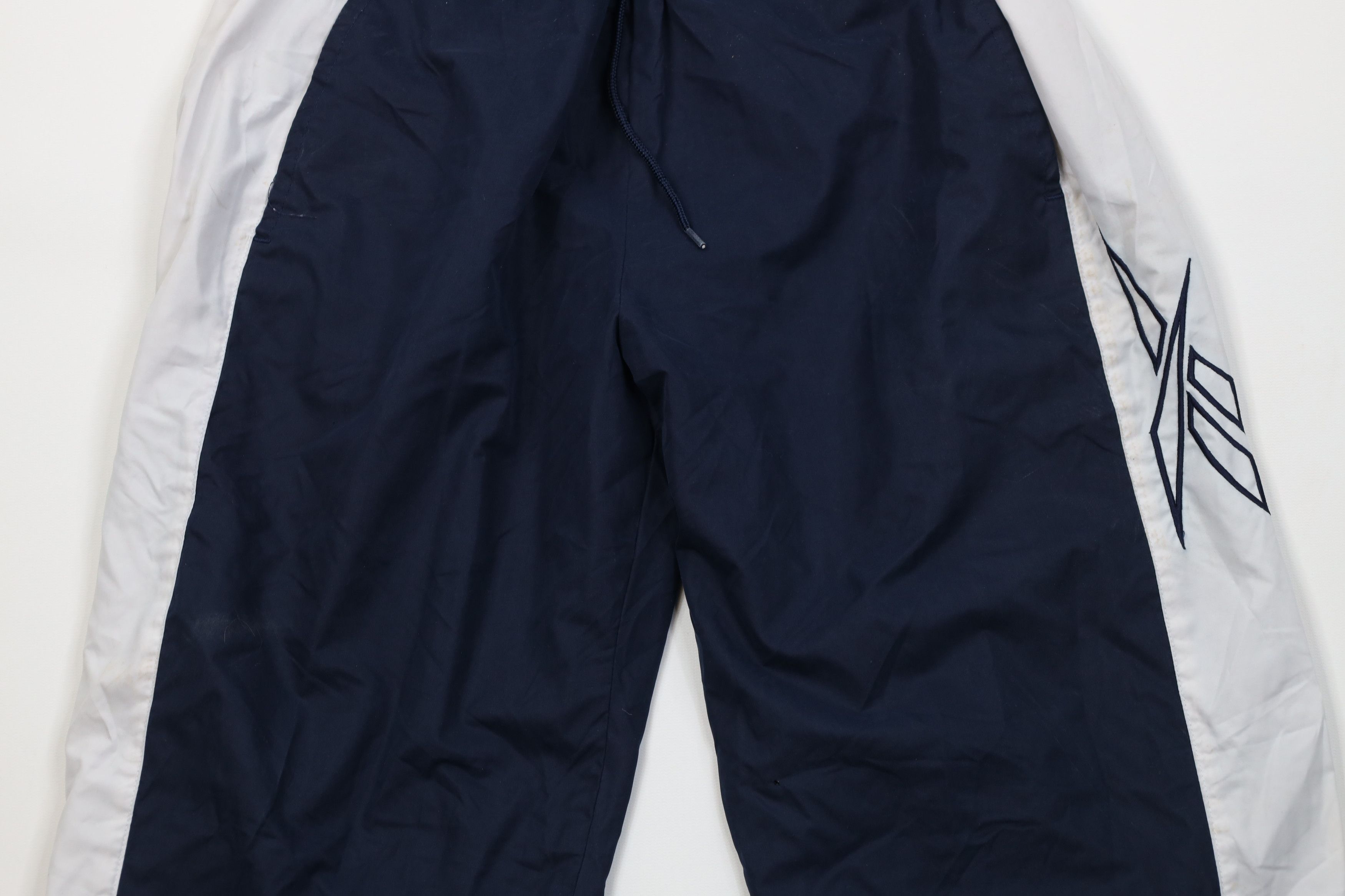 Reebok Vintage 90s Reebok Big Logo Cuffed Joggers Pants Blue Size US 32 / EU 48 - 3 Thumbnail