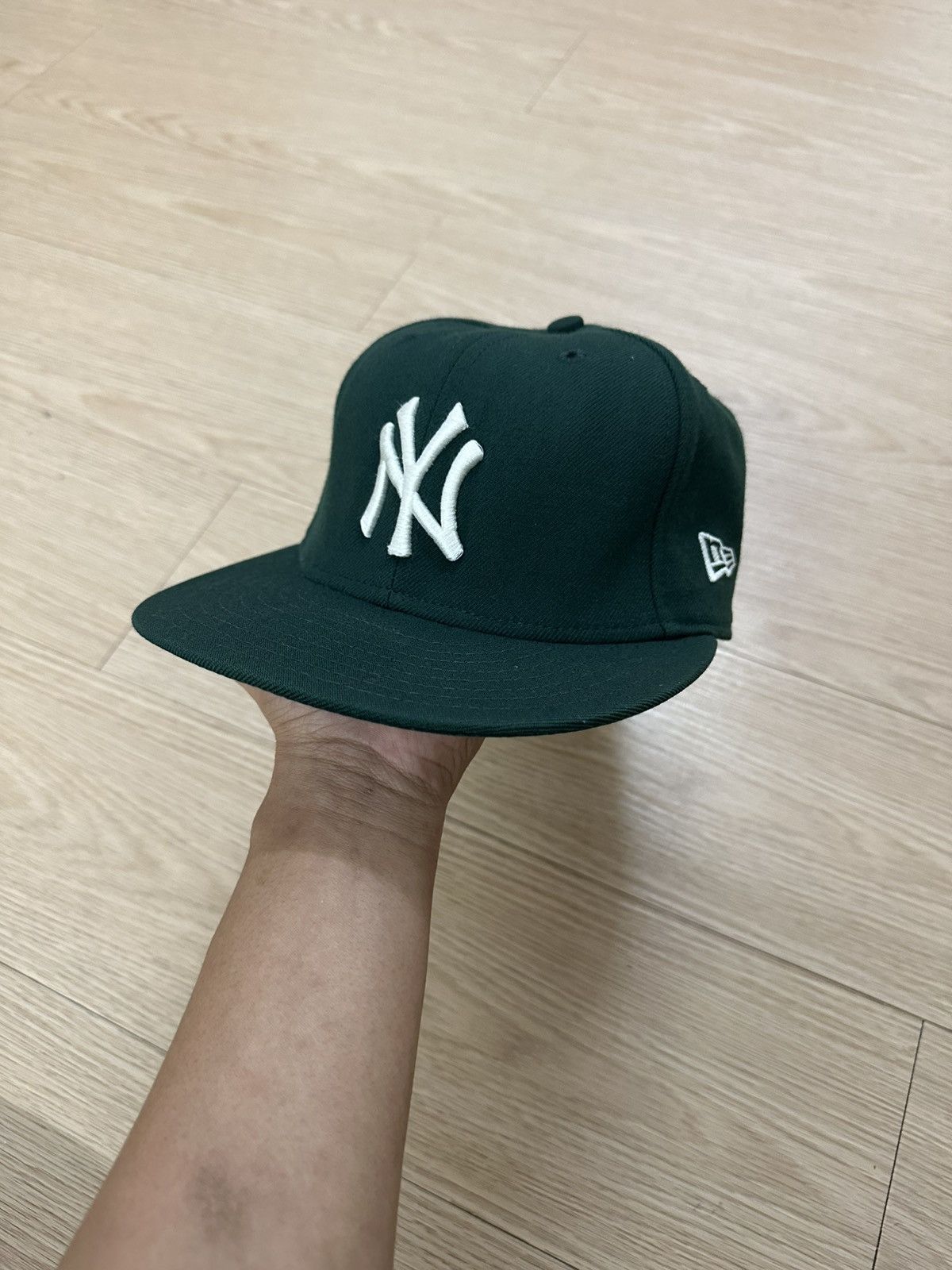 MLB × New York Yankees × Vintage Rare Vintage New York Yankees New Era Made In USA Full Cap Size ONE SIZE - 2 Thumbnail