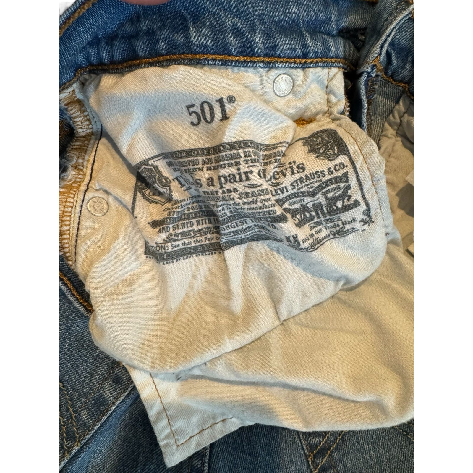 Levi's Vintage Clothing Vintage Levi’s 501 Women’ Skinny Distressed Jeans W25 L26 Size 25" / US 0 / IT 36 - 7 Thumbnail