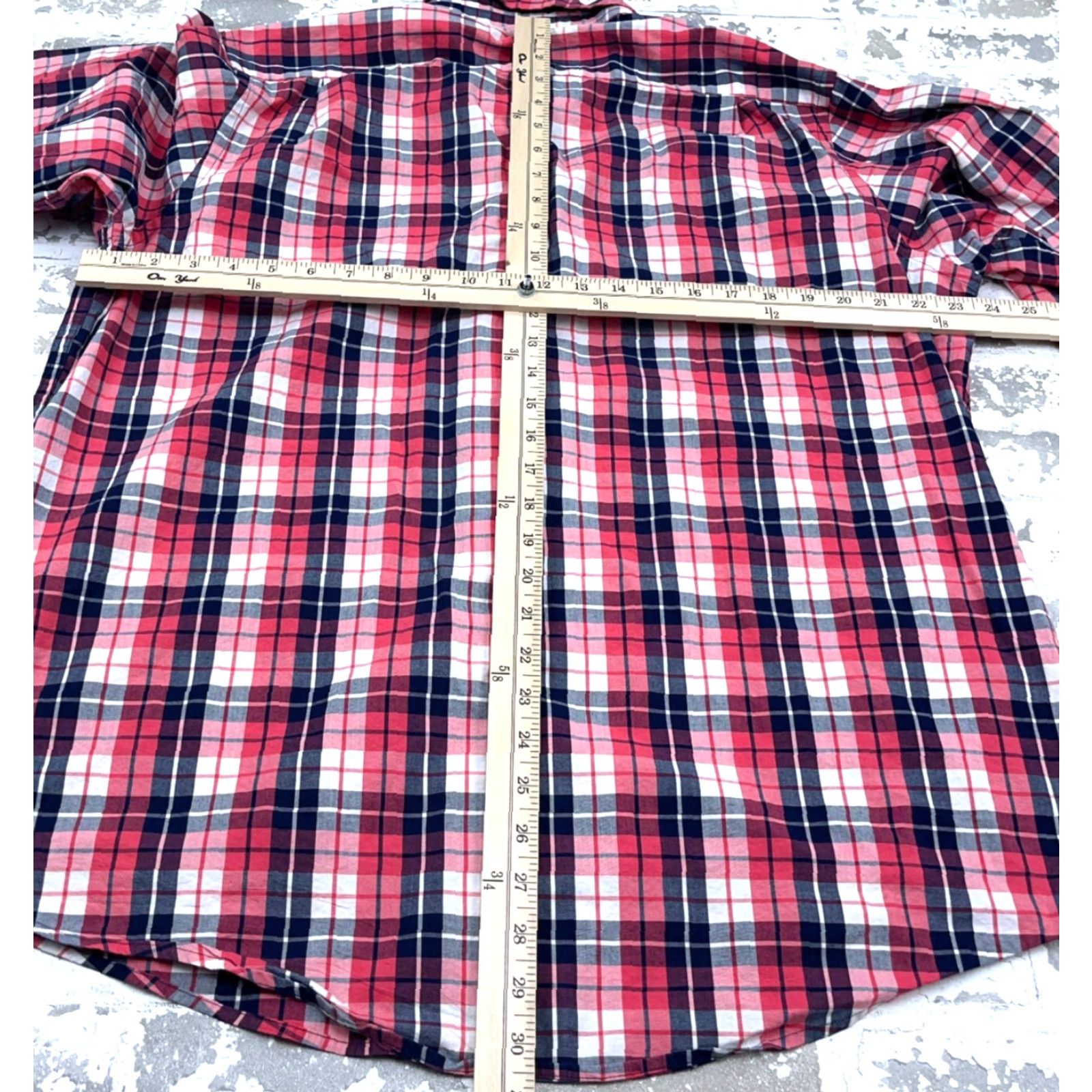 Southern Tide Southern Tide Shirt Men XL Pink Plaid Button-Up Fish Poplin Cotton Stretch Size US XL / EU 56 / 4 - 7 Thumbnail