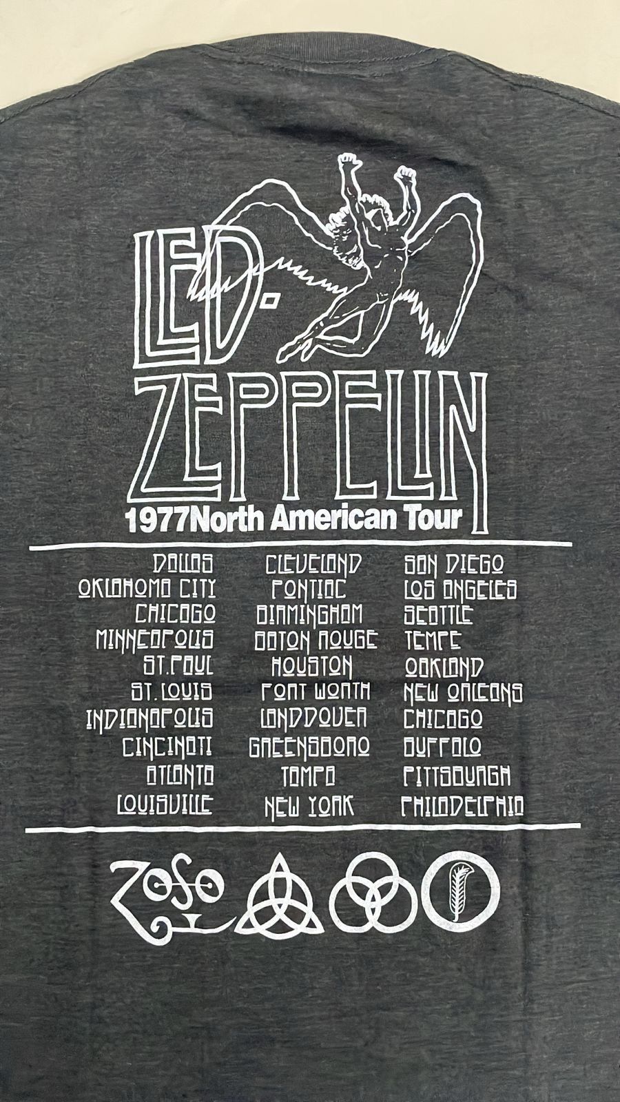 Band Tees Vintage Led Zeppelin North american tour 1977 70s tee Size US L / EU 52-54 / 3 - 3 Thumbnail
