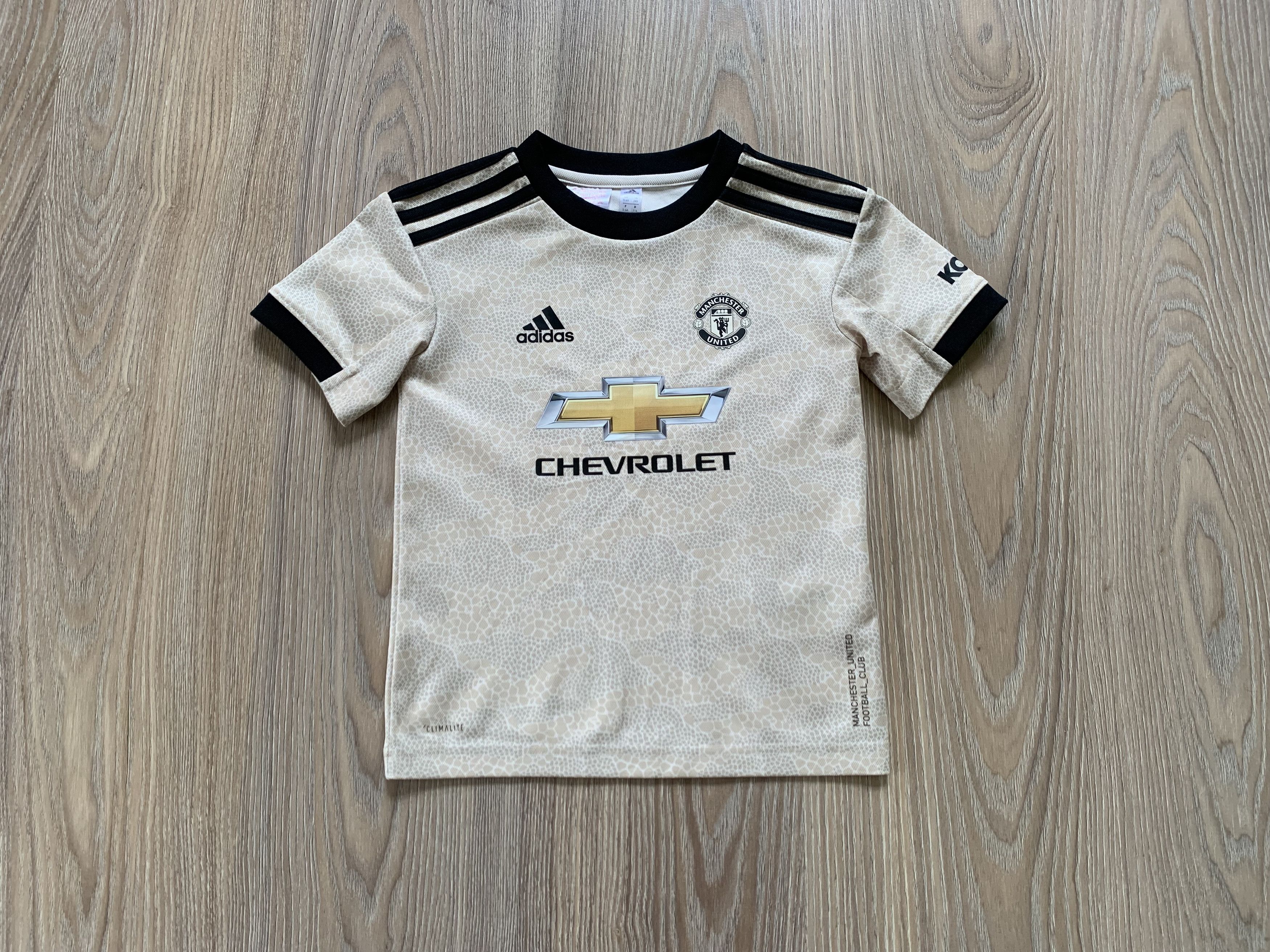 Adidas Adidas Manchester United Kids Beige Away Shirt 2019 Size US XXS / EU 40 - 10 Thumbnail