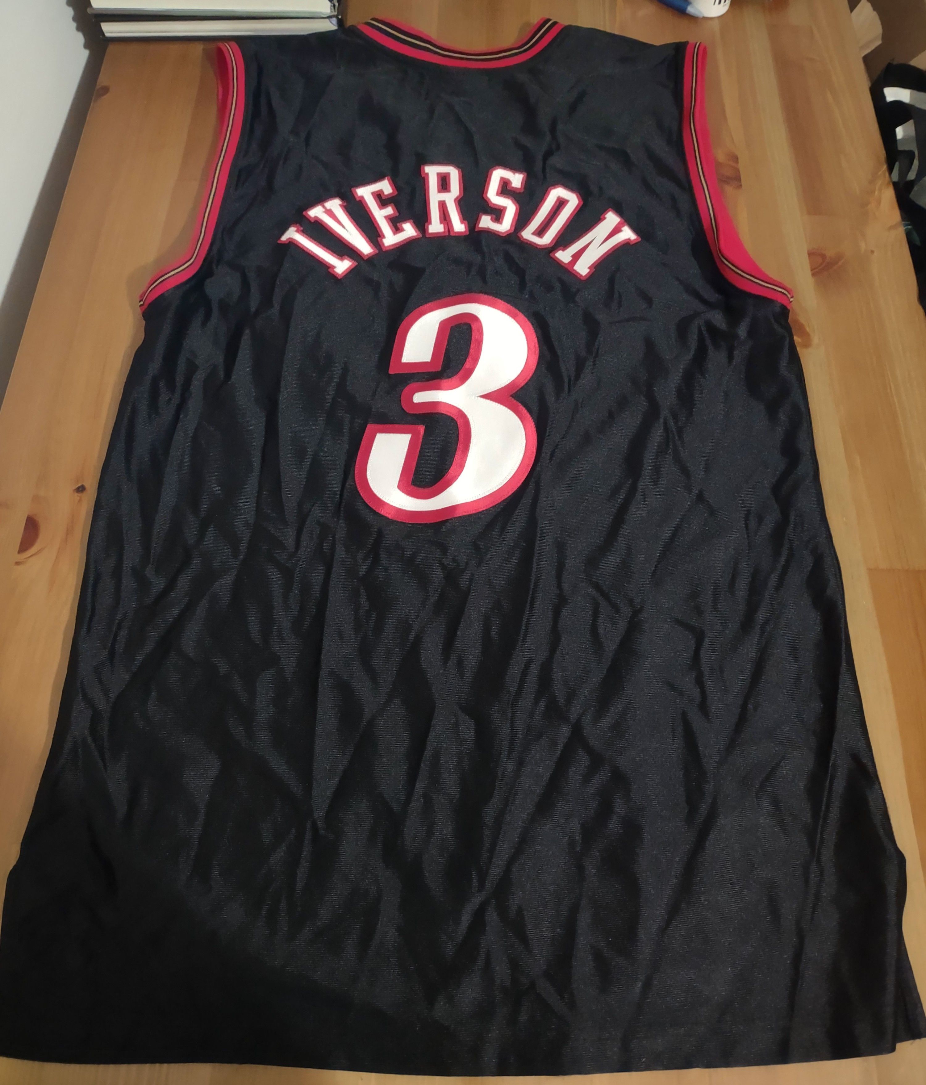 NBA × Reebok × Vintage Y2K Allen Iverson Philadelphia 76ers Authentic Home Jersey Size US M / EU 48-50 / 2 - 1 Thumbnail