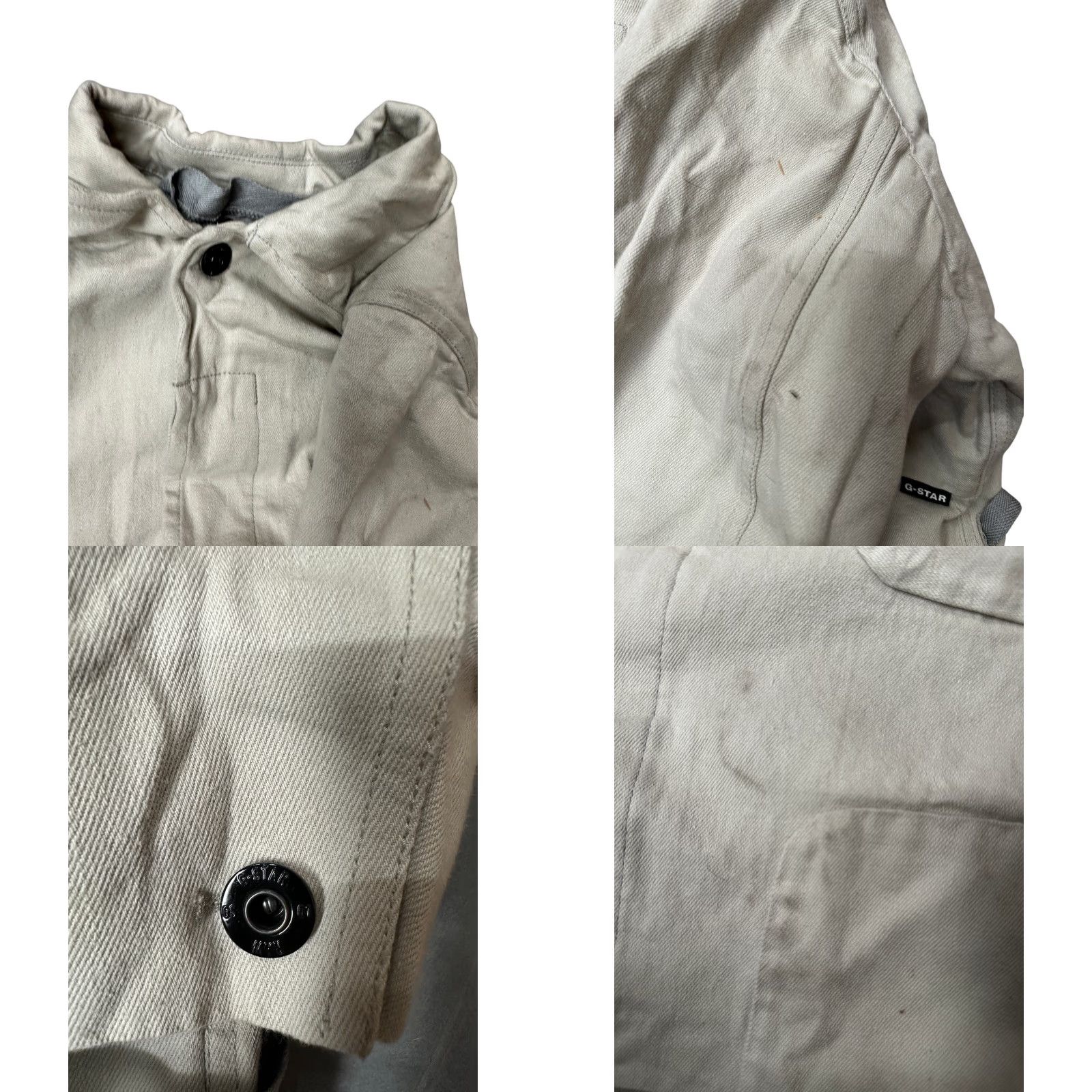 G-Star G-Star Raw Research GSRR Selvedge Dust Coat Womens Large D19098-C671-150 Beig e Overcoat Coat Linen Inner New title Size L / US 10 / IT 46 - 8 Thumbnail