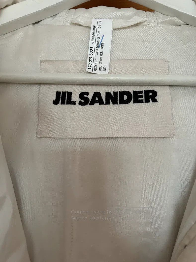 Jil Sander Jil Sander Cream Cotton Jacket Size M / US 6-8 / IT 42-44 - 6 Thumbnail