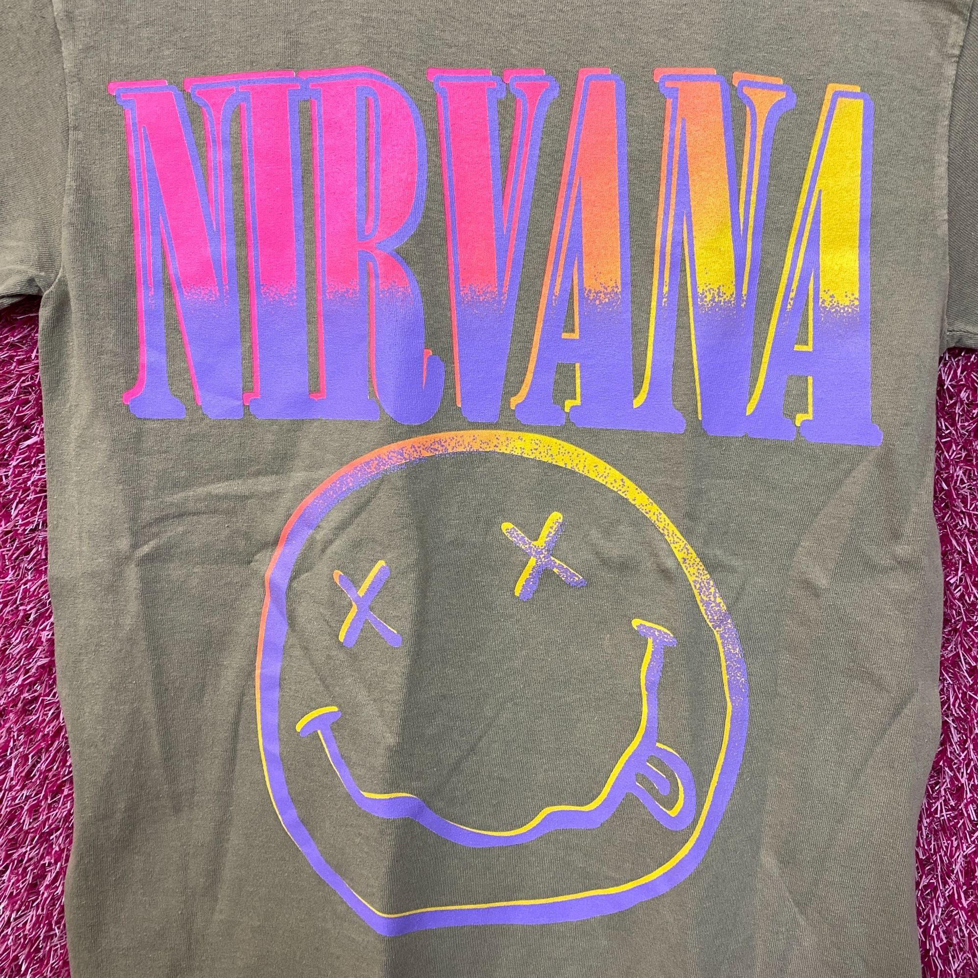Nirvana Nirvana Nevermind Tour Hyperwave Smiley Grunge Band Tee S Size US S / EU 44-46 / 1 - 2 Thumbnail