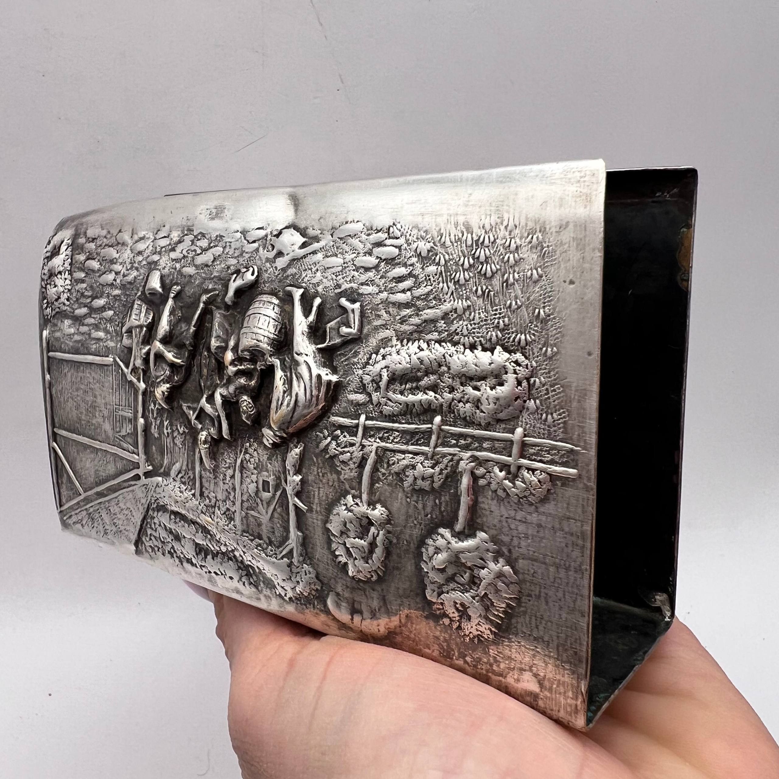 Vintage Large Vintage Silver Plated Matchstick Holder Germany Size ONE SIZE - 8 Thumbnail