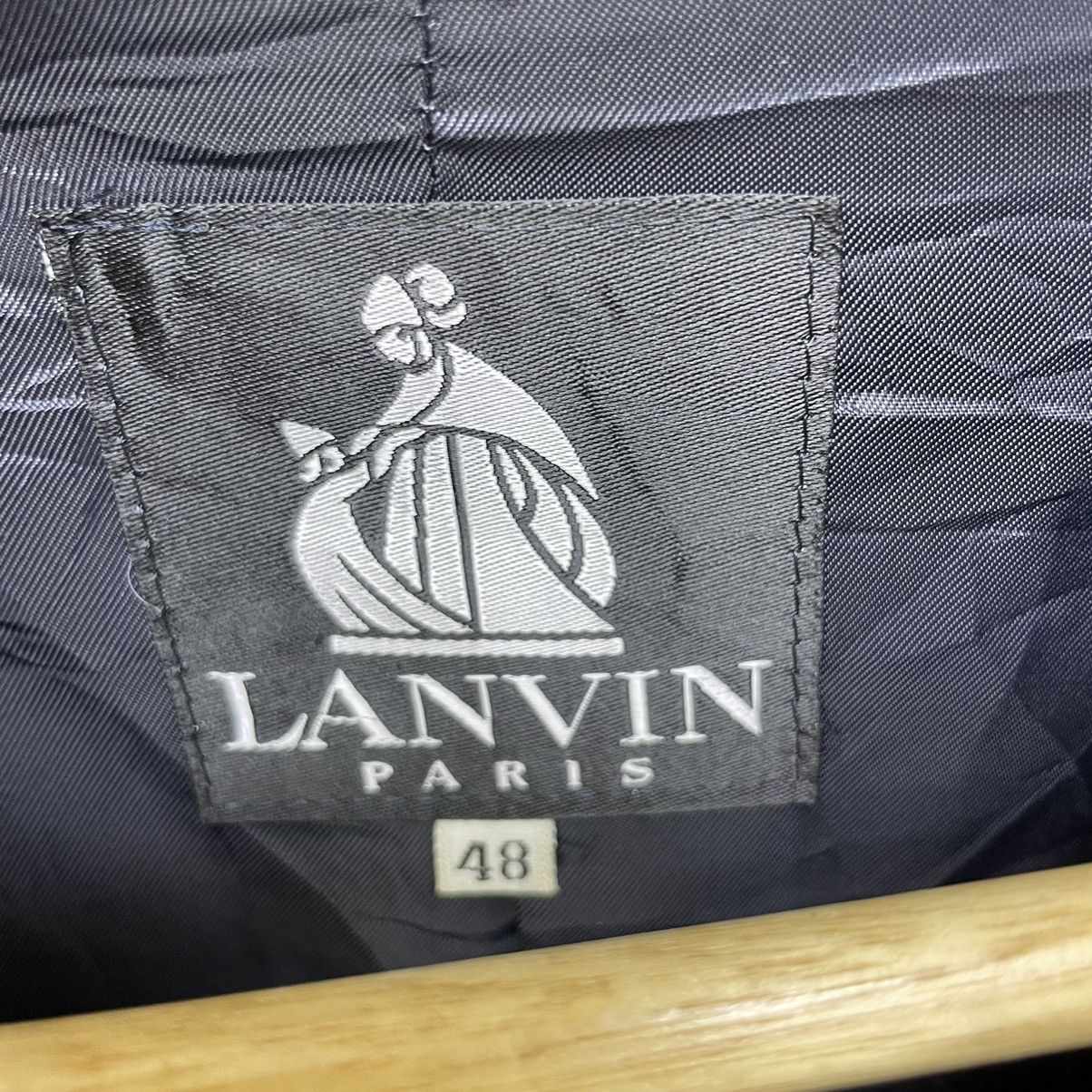 Designer × Japanese Brand × Lanvin 💥Vintage Lanvin Lanvin Mohair Wool Printed Tartan Jacket Size US M / EU 48-50 / 2 - 5 Thumbnail