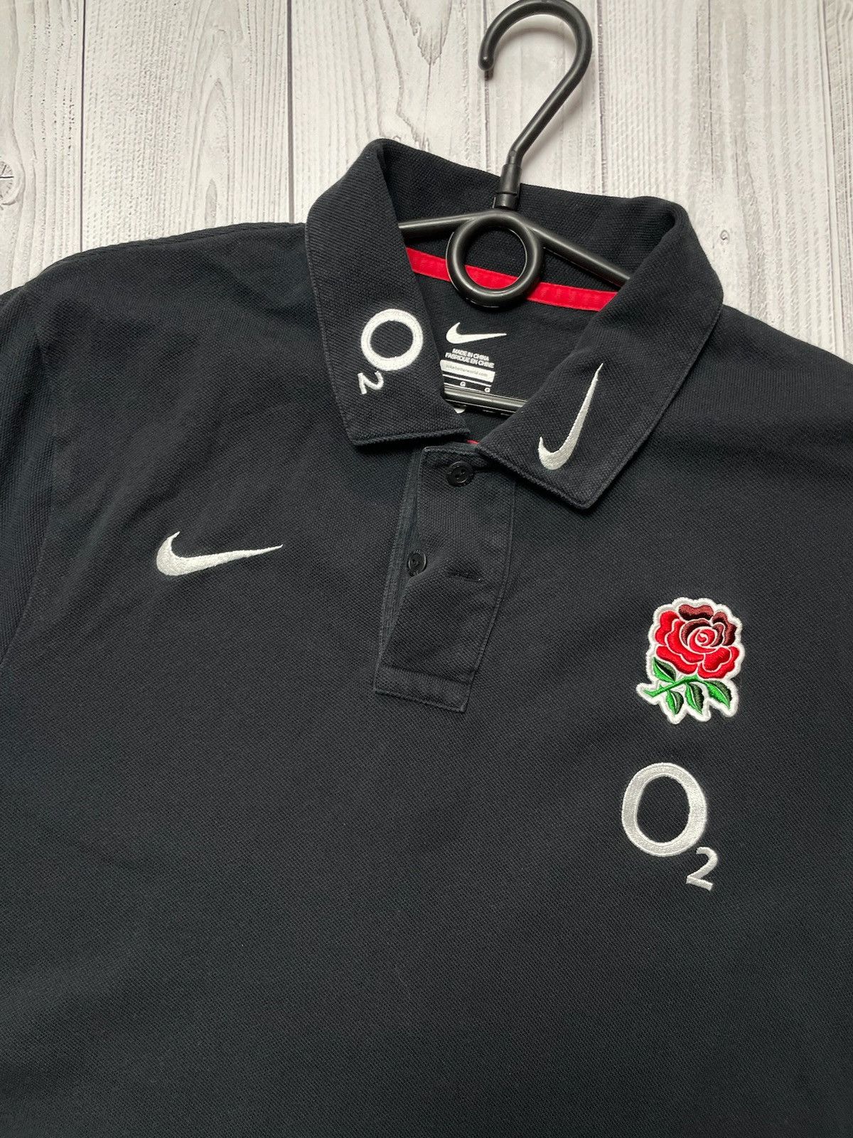 Nike × Vintage Vintage Nike England rugby polo size L logo jersey Size US L / EU 52-54 / 3 - 2 Thumbnail