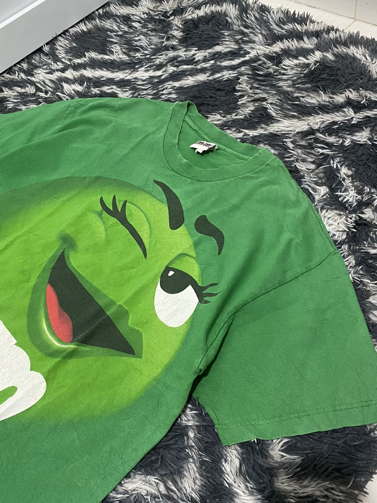 Vintage Vintage m&m big face green tee Size US XL / EU 56 / 4 - 2 Thumbnail