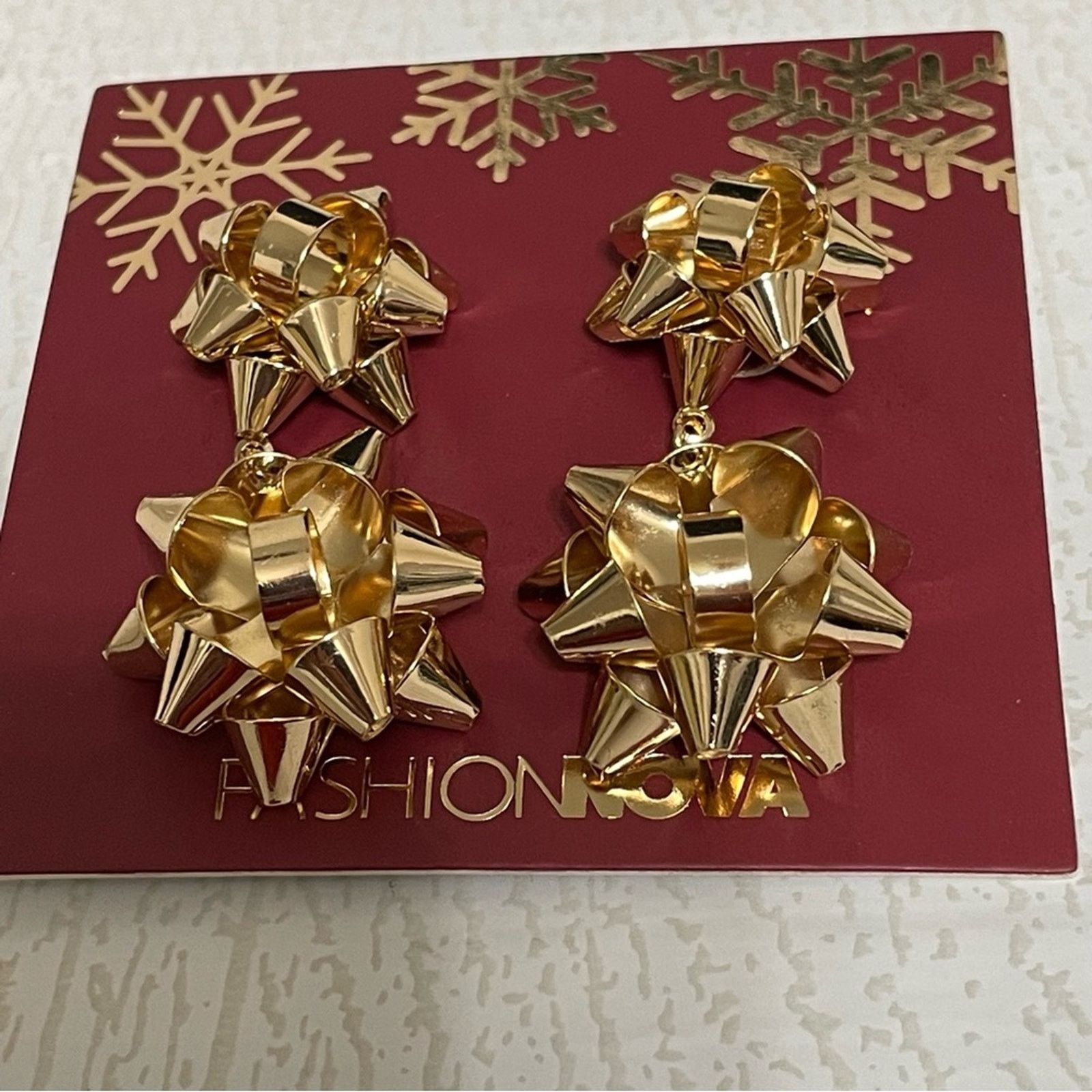 Other FASHION NOVA Cutest Gift Of Them All Earrings NWT Size ONE SIZE - 2 Thumbnail
