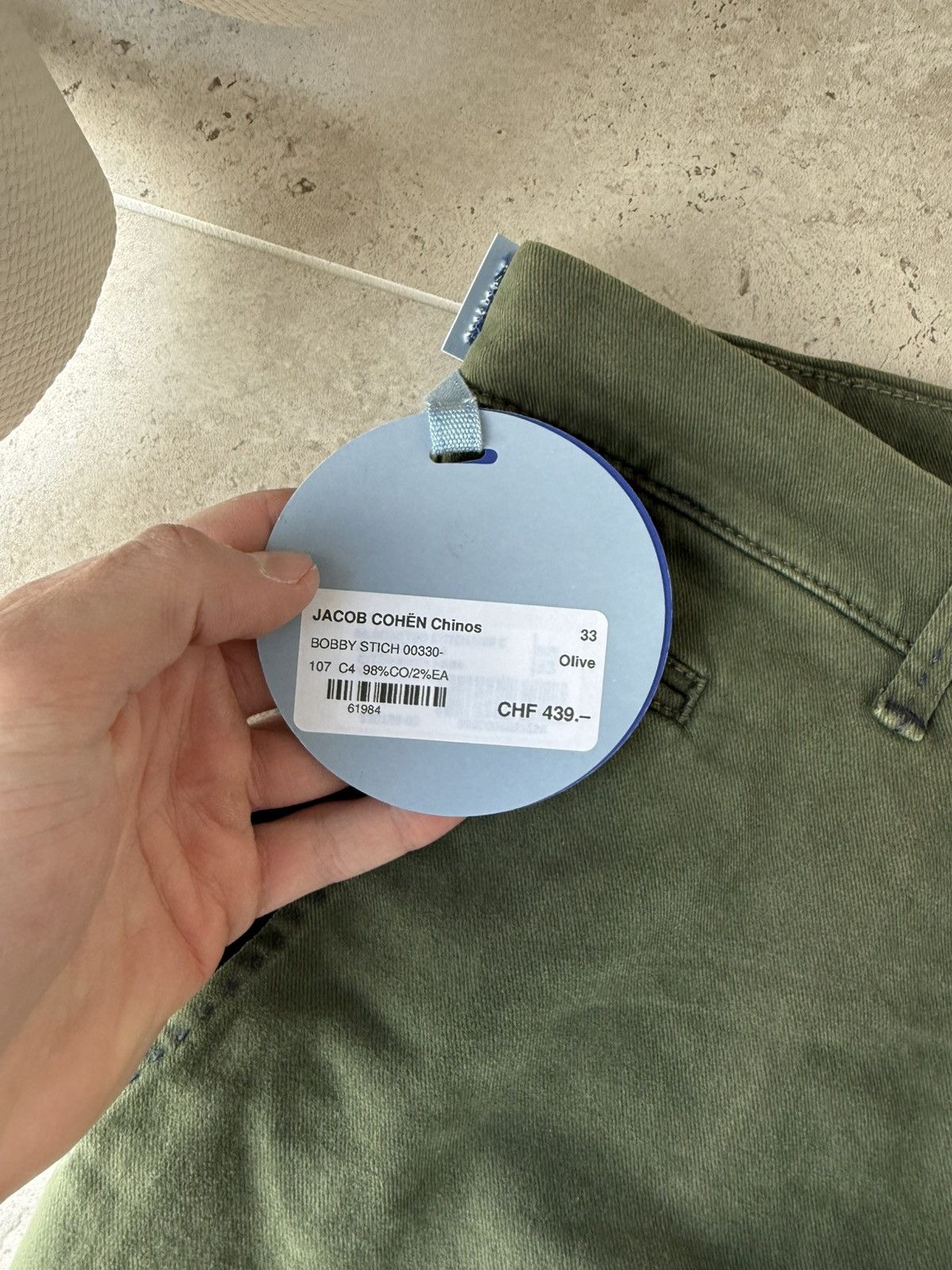 Jacob Cohen JACOB COHEN Comfort Bobby Chino Pants Size US 33 - 3 Thumbnail