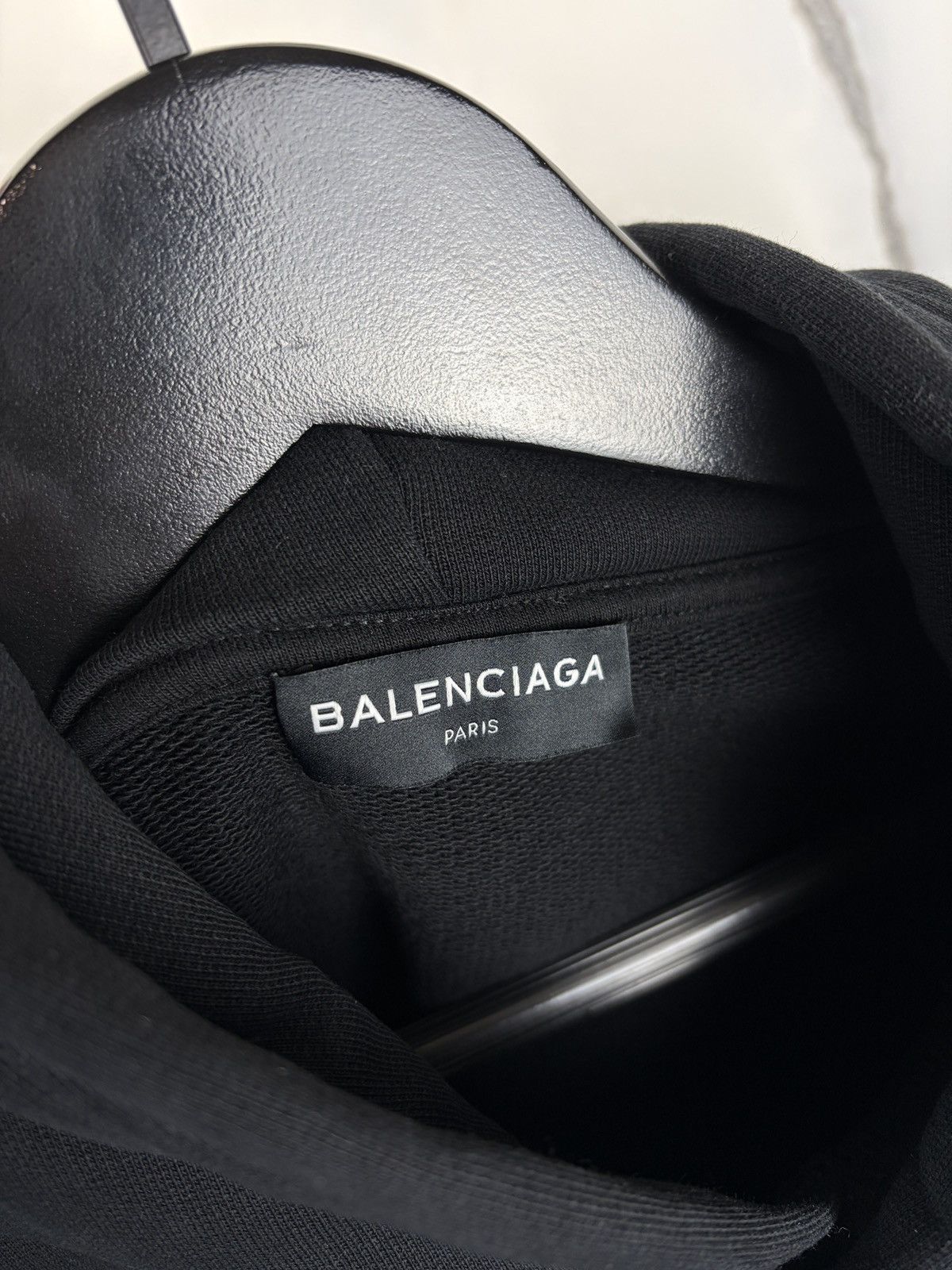 Balenciaga FW17 Balenciaga Paris Tourist Souvenir Hoodie Black Size US L / EU 52-54 / 3 - 4 Thumbnail