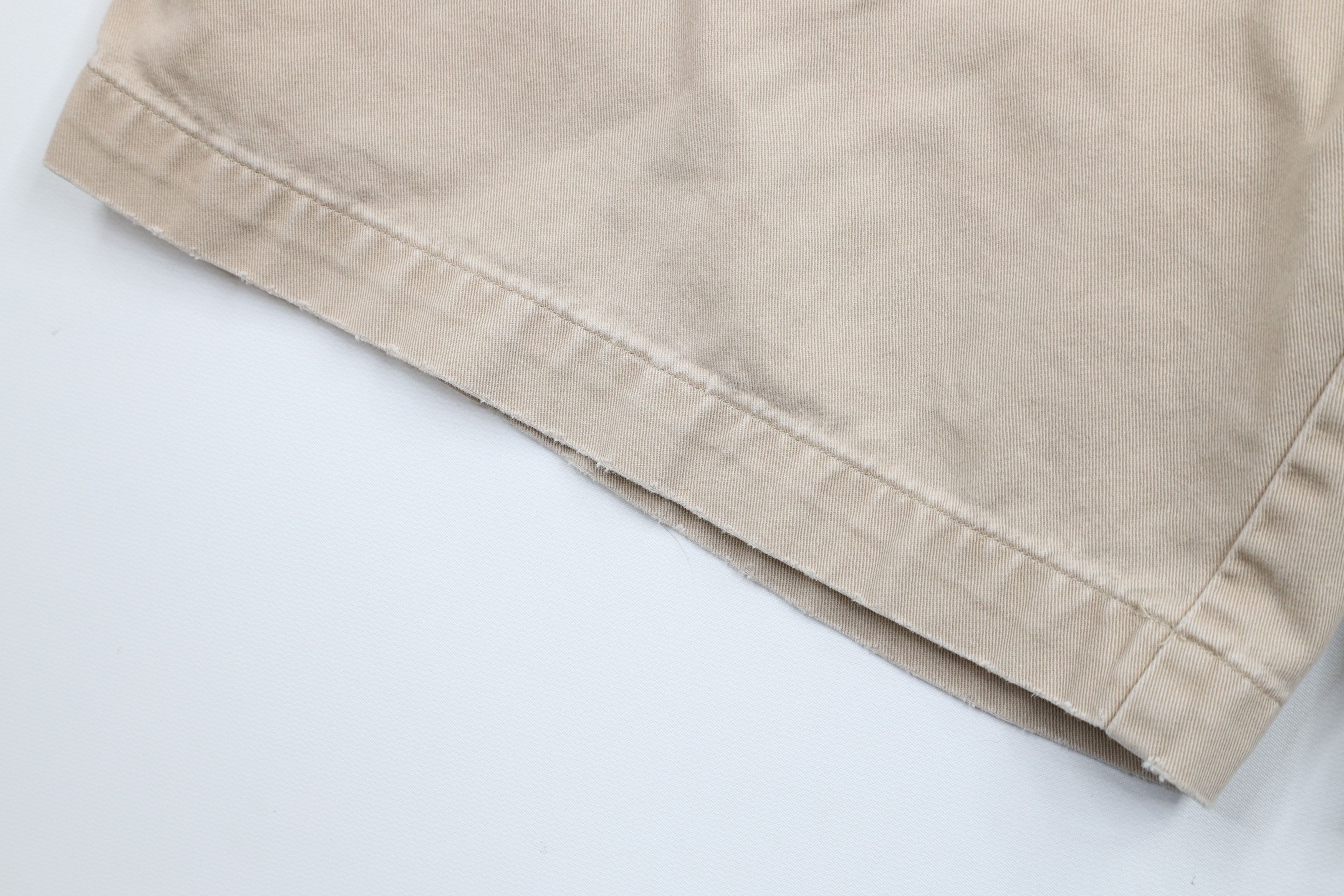 Ralph Lauren × Vintage Vintage 90s Ralph Lauren Above Knee Chino Shorts Beige Size US 32 / EU 48 - 5 Thumbnail