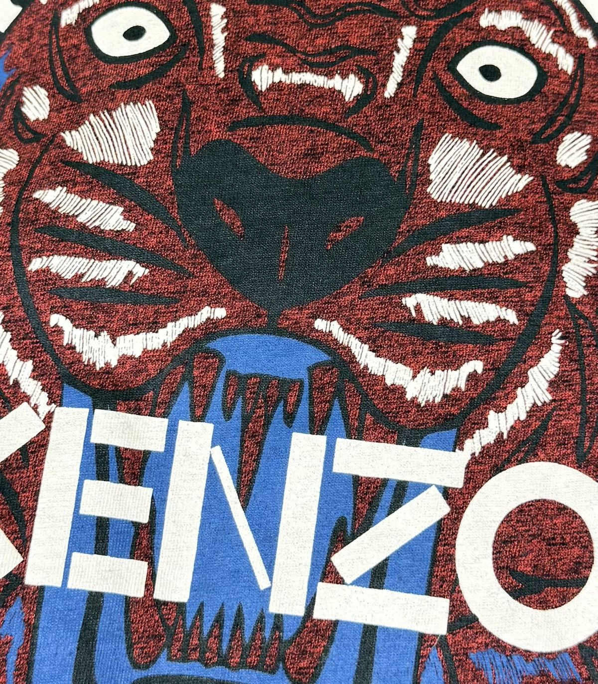 Kenzo Kenzo Paris Tiger Logo Print T-shirt Short Sleeve Crew Neck Size US L / EU 52-54 / 3 - 5 Thumbnail