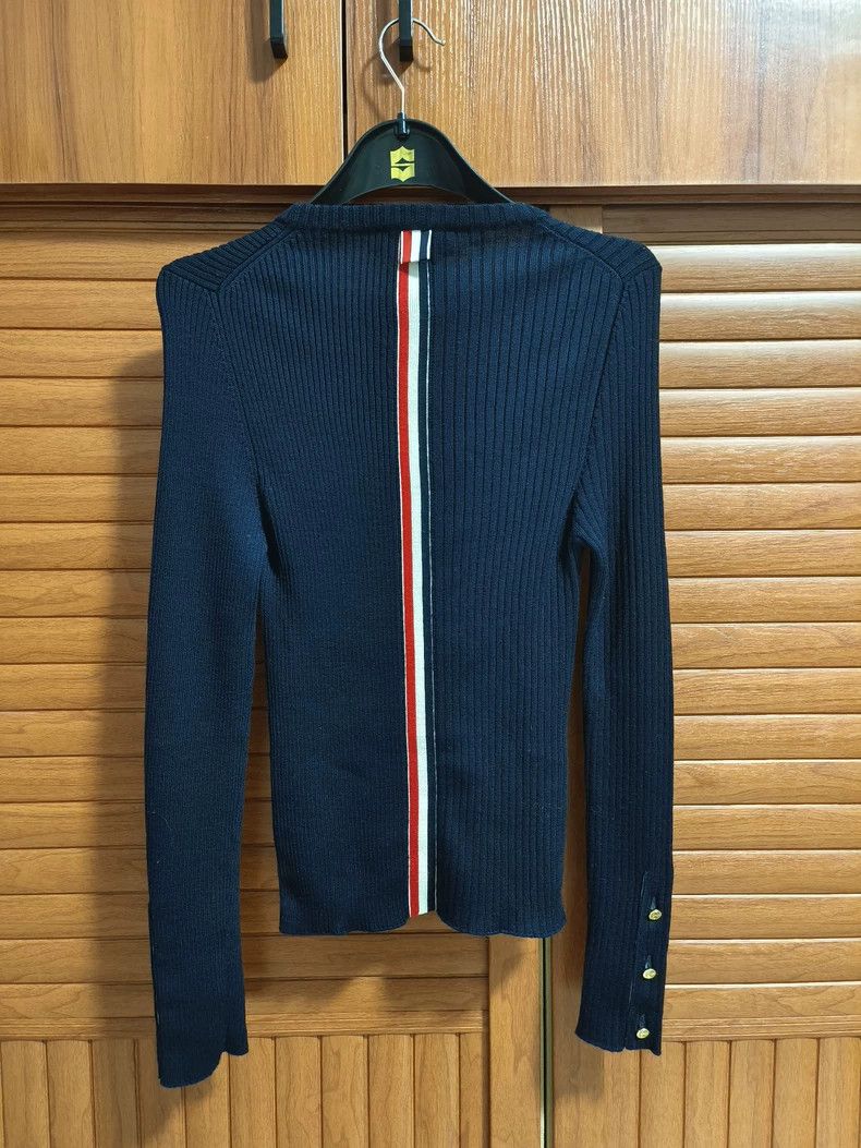Thom Browne Thom Browne Golden ribbons logo knit wool sweater Size US XS / EU 42 / 0 - 2 Thumbnail