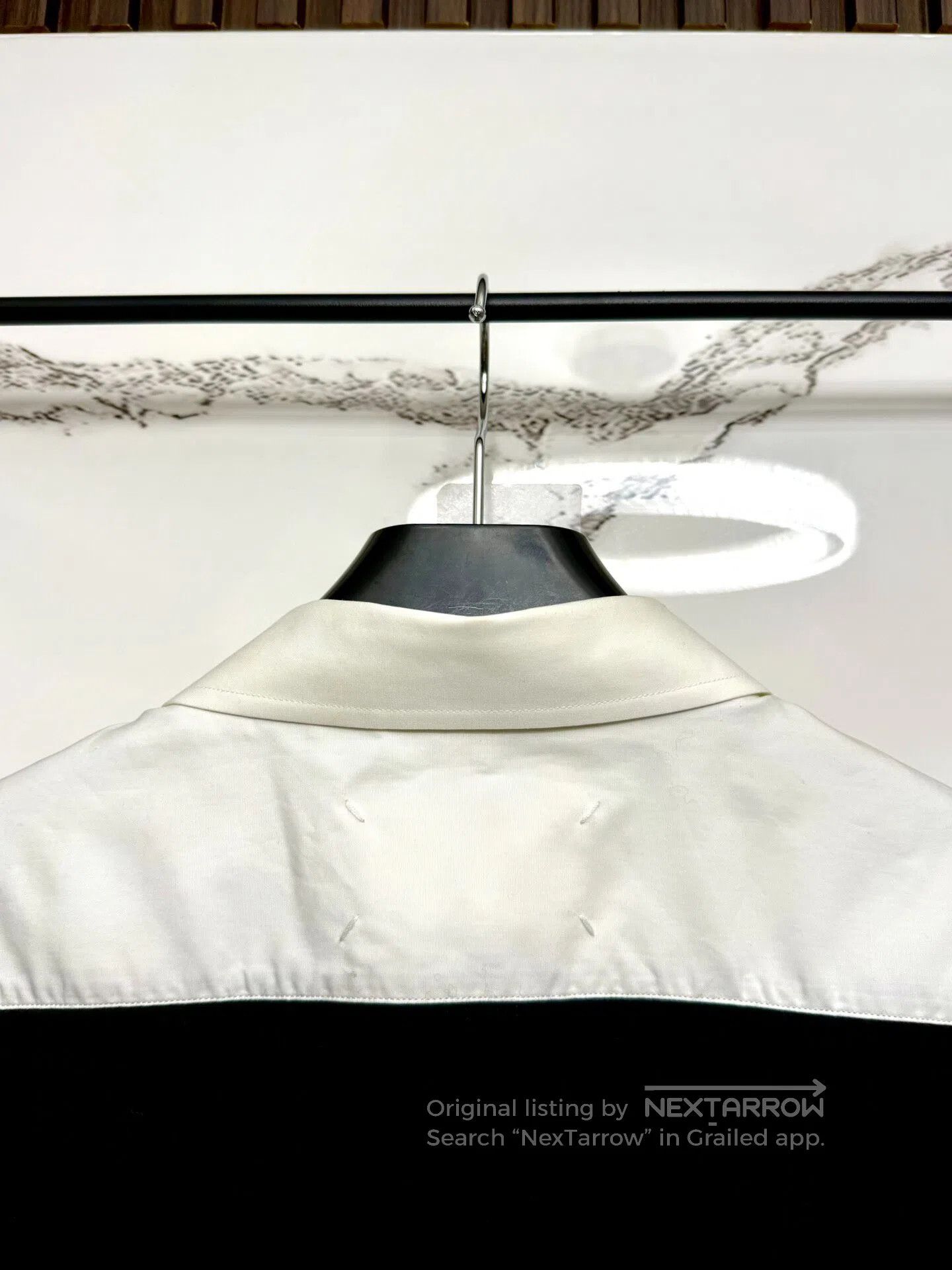 Maison Margiela Maison Margiela Black and White Faux Two-Piece Shirt Sweat Size US S / EU 44-46 / 1 - 5 Thumbnail