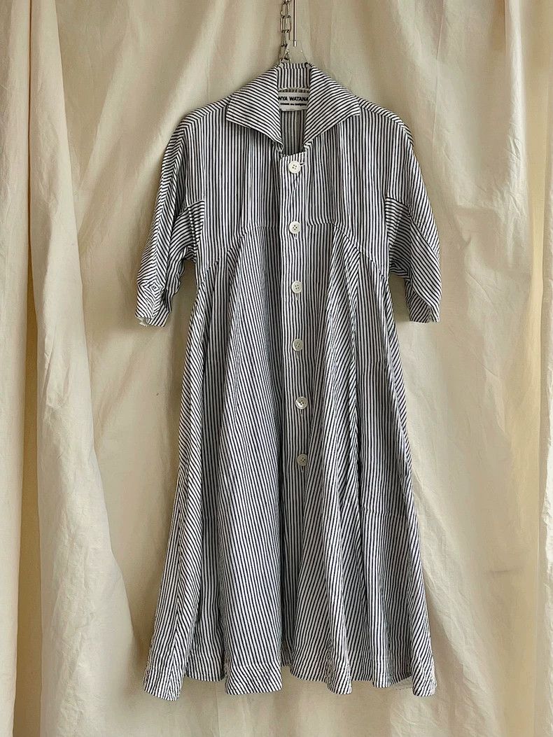 Comme des Garcons Comme Des Garcons Junya Watanabe Blue and White Stripe Nav Size XS / US 0-2 / IT 36-38 - 3 Thumbnail