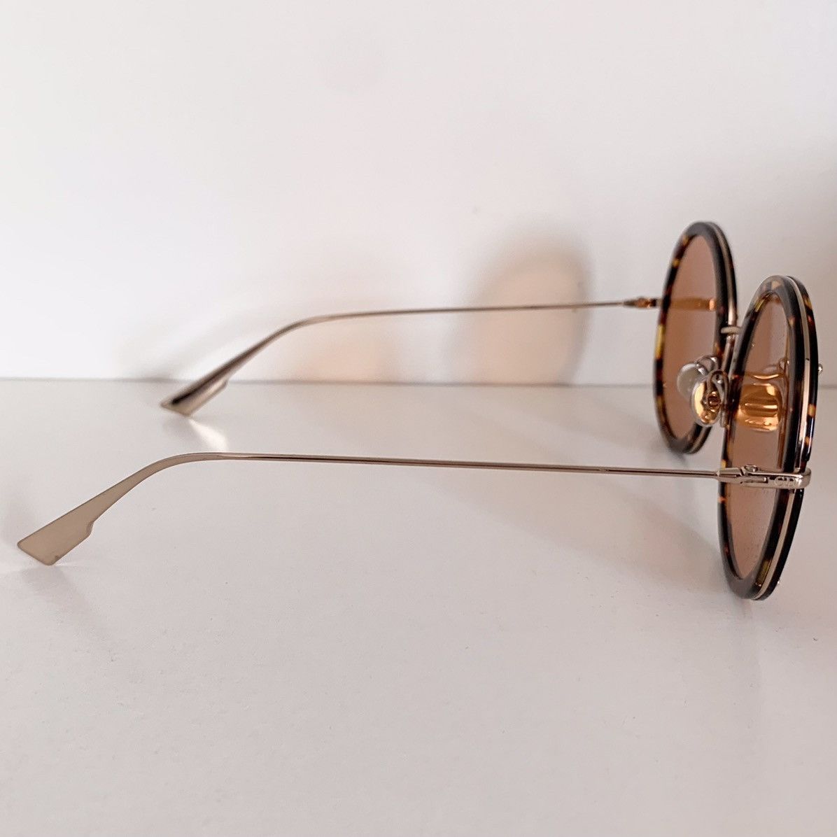 Dior Dior large round amber sunglasses Size ONE SIZE - 6 Thumbnail
