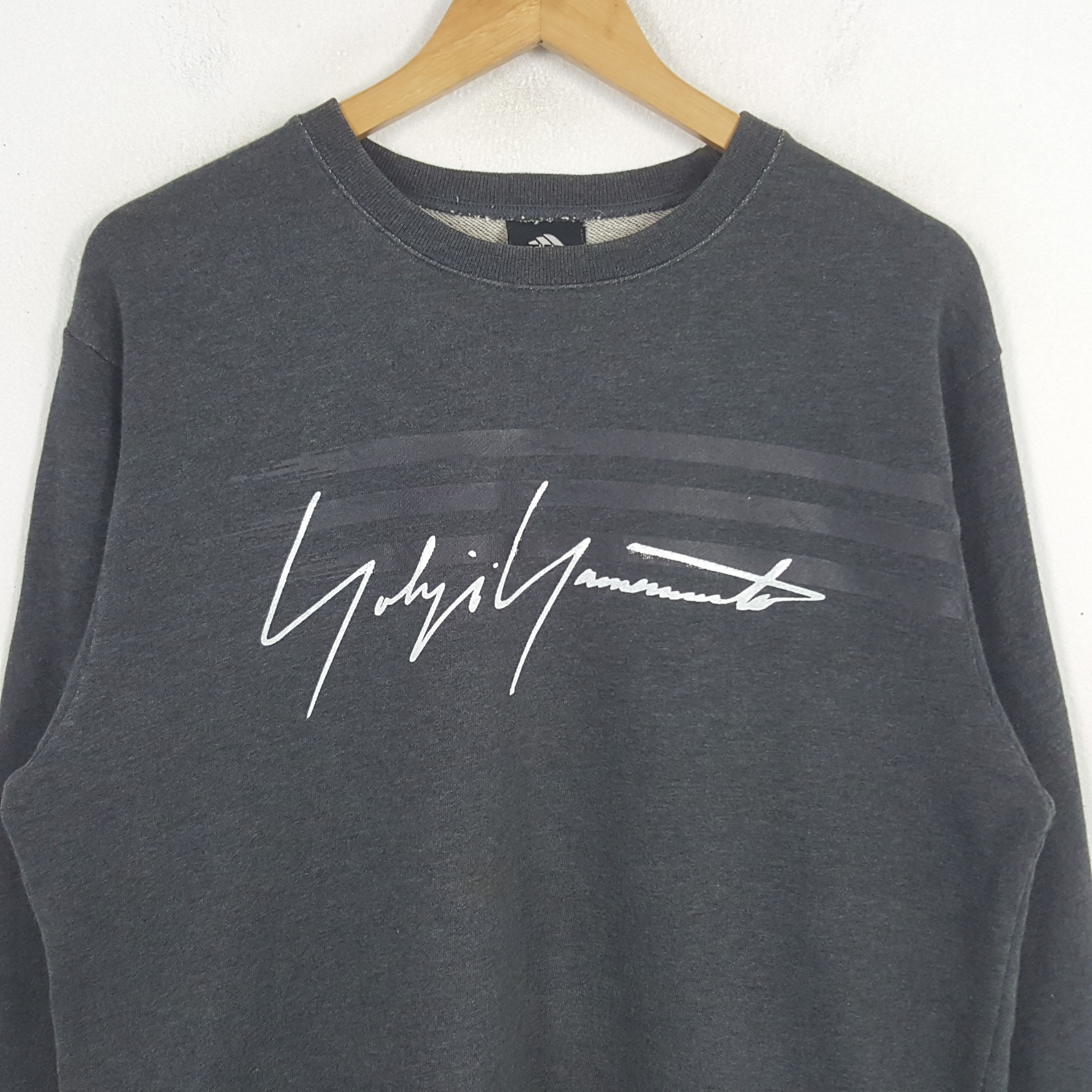 Adidas × Japanese Brand × Vintage Vintage Adidas Japanese Custom Yohji Yamamoto Sweatshirt Size US M / EU 48-50 / 2 - 2 Thumbnail