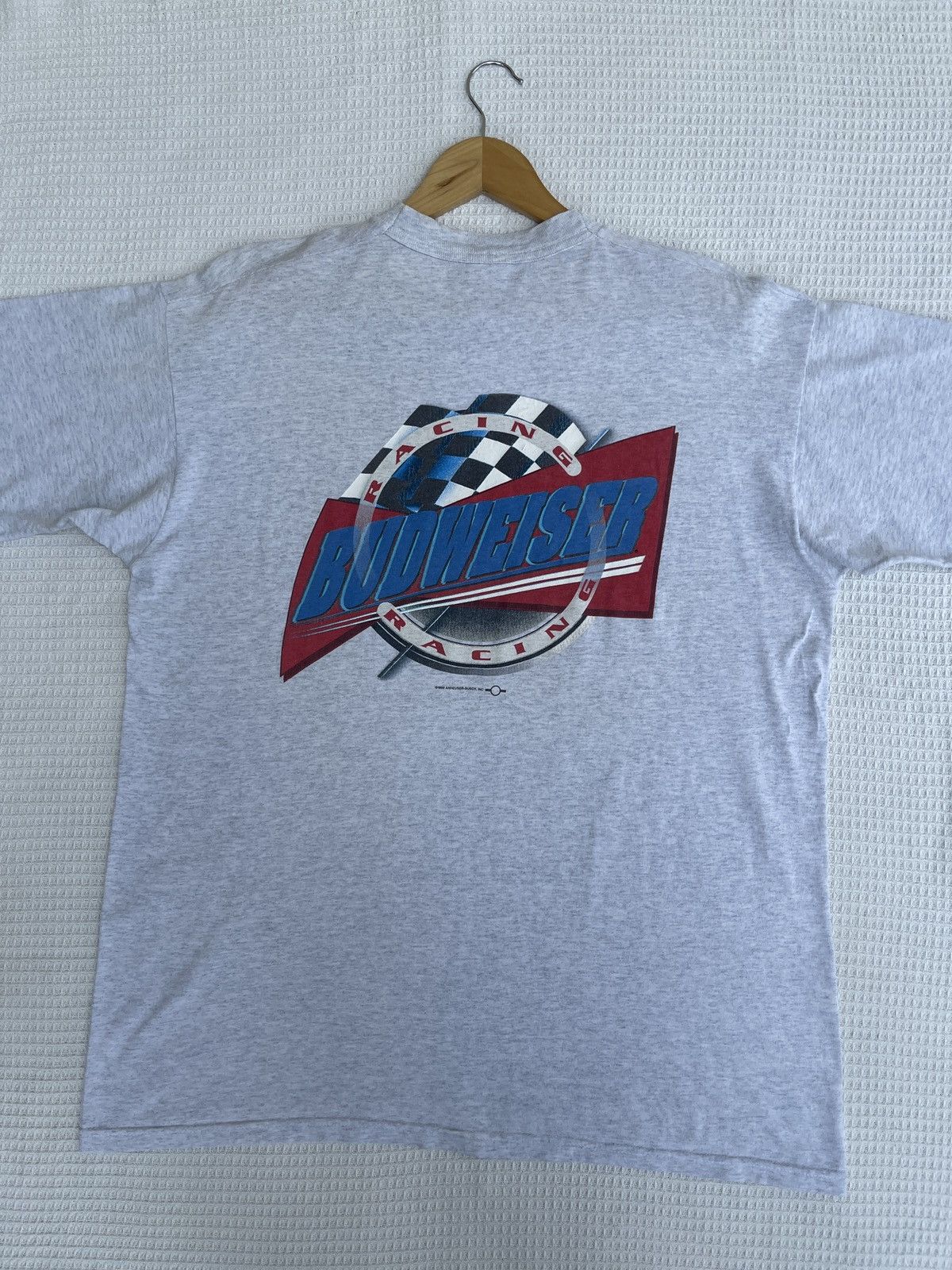 Budweiser Last Drop🔥Rare🔥Vintage 90s BUDWEISER Alcohol Racing T-Shirt Size US XL / EU 56 / 4 - 8 Thumbnail