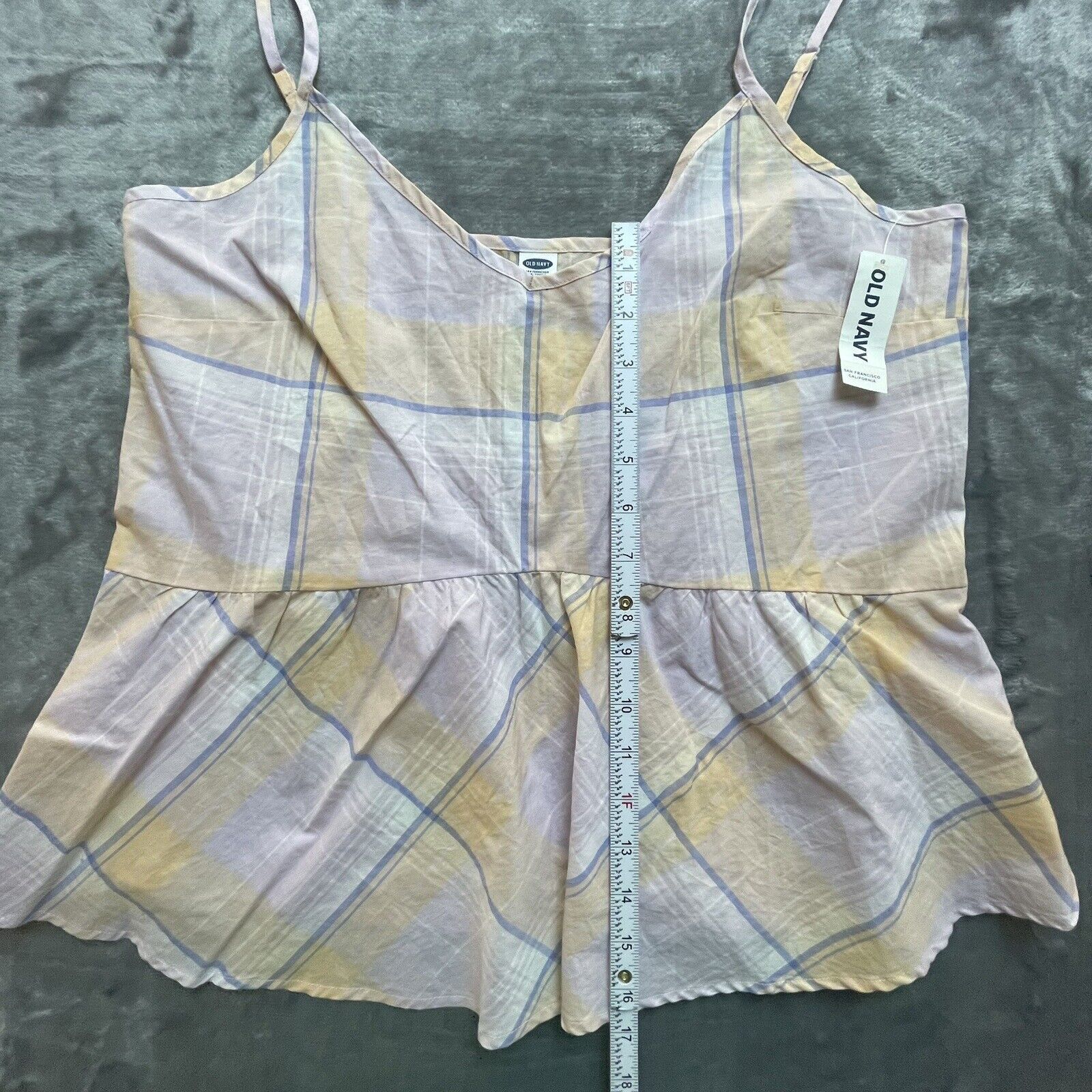 Old Navy Old Navy Crop Tank Top Womens Medium Pastel Ruffle Summery Size M / US 6-8 / IT 42-44 - 4 Thumbnail