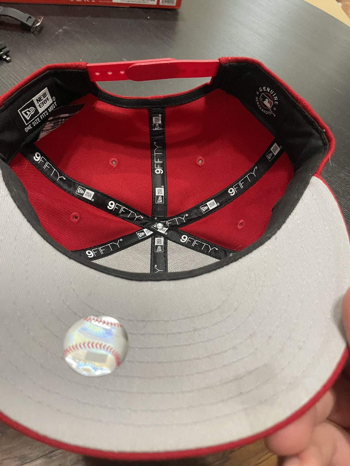 New Era New Era NY Yankees 9FIFTY Snapback Red Grey Bottom Hat MLB Size ONE SIZE - 3 Thumbnail