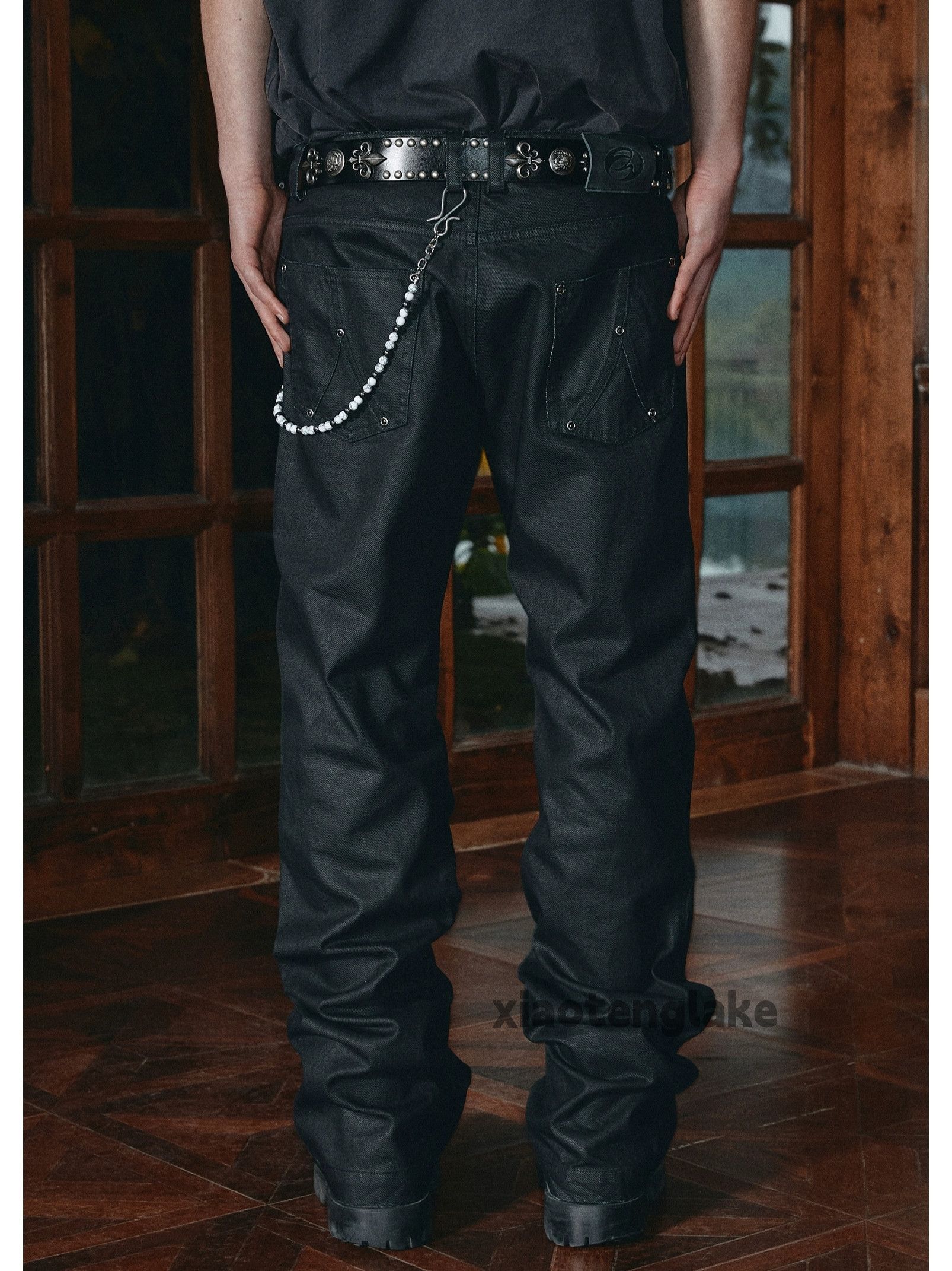 Designer × Jean × Vintage wax utility punk grunge bootcut hiphop jeans Size US 36 / EU 52 - 6 Thumbnail