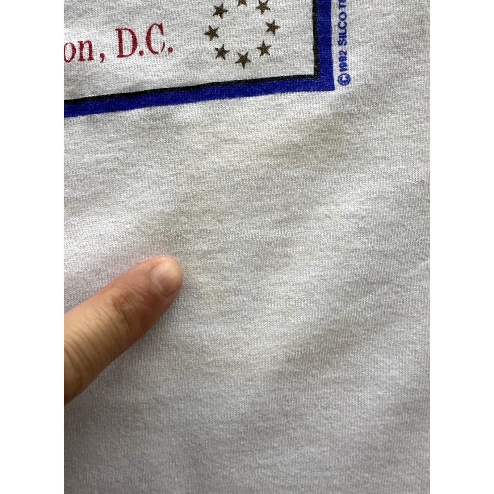 Fruit Of The Loom VINTAGE Clinton Gore T Shirt Mens 90s 1993 Presidential Inauguration White Cotton Short Sleeve Crew Neck Graphic Print Size M Size US M / EU 48-50 / 2 - 3 Thumbnail