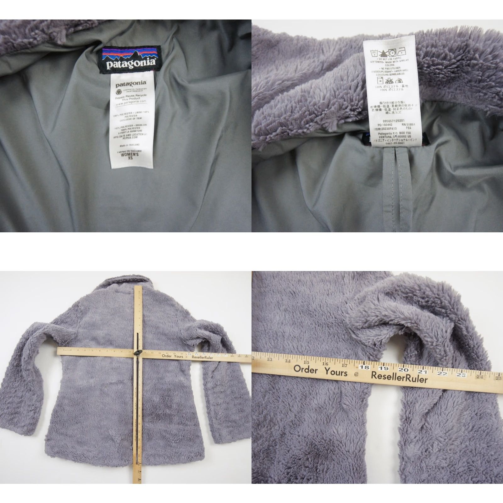 Patagonia Patagonia Jacket Womens XS Gray Fleece Pelage Full Zip Ladies Outdoor Basic Jacket Reg?. Size XS / US 0-2 / IT 36-38 - 8 Thumbnail