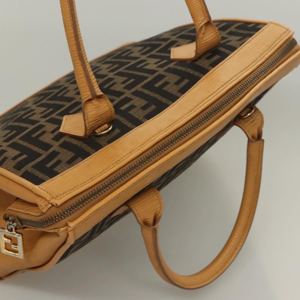 Fendi FENDI Zucca Canvas Hand Bag Brown Black Size ONE SIZE - 6 Thumbnail