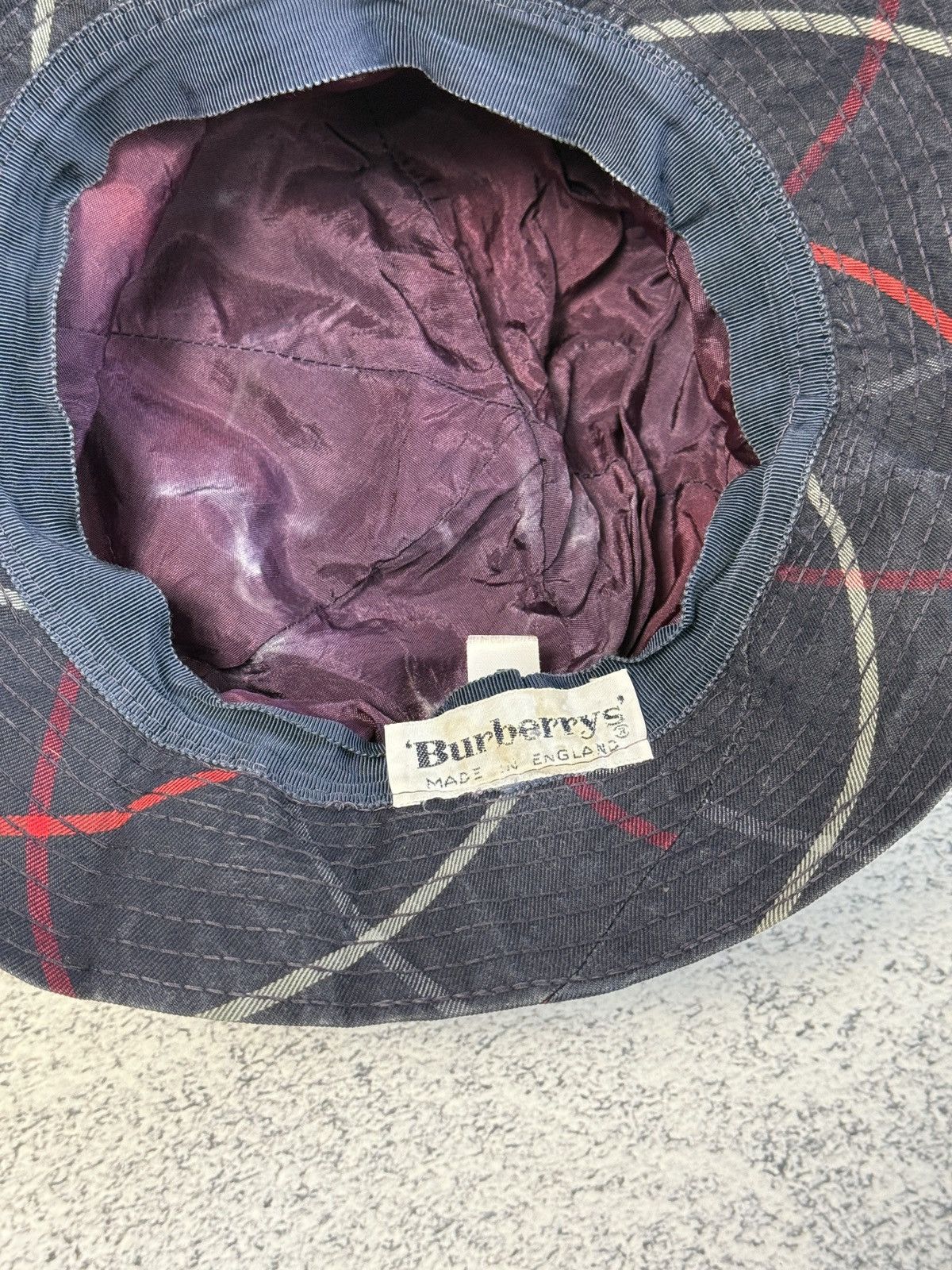 Burberry VINTAGE 90’s BURBERRY’S BUCKET HAT NOVA CHECK PANAMA Size ONE SIZE - 6 Thumbnail