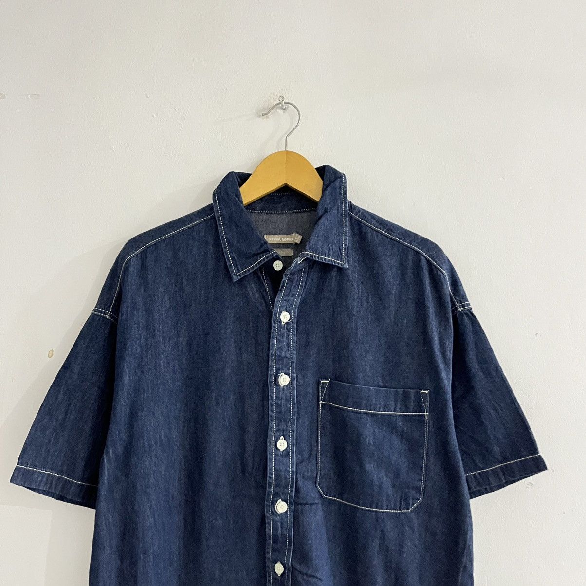 Japanese Brand Spao - Short Sleeve Shirt Size US L / EU 52-54 / 3 - 2 Thumbnail