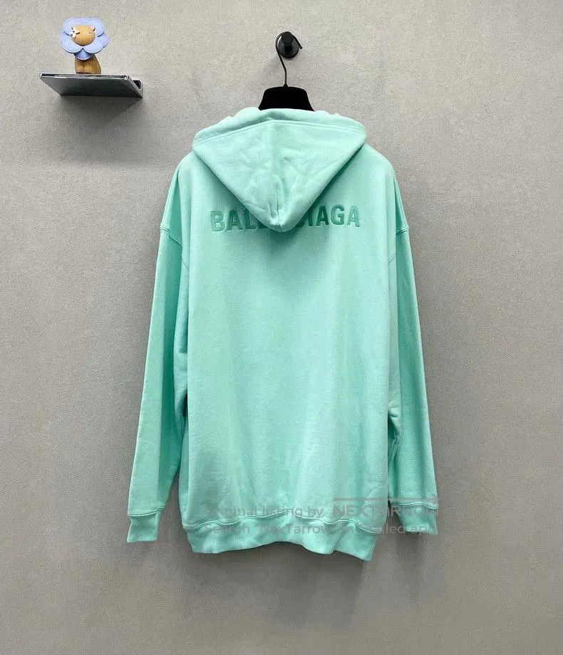 Balenciaga Balenciaga Mint Green Hoodie. Size US M / EU 48-50 / 2 - 2 Thumbnail